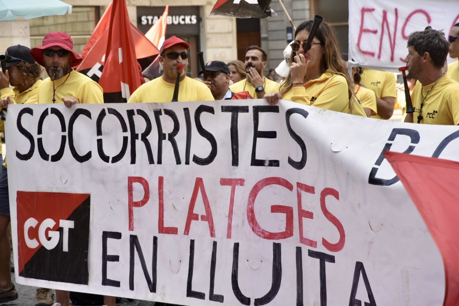 Socorristes de Barcelona durant una manifestació | David Oller / Europa Press Socorristes de Barcelona durant una manifestació | David Oller / Europa Press