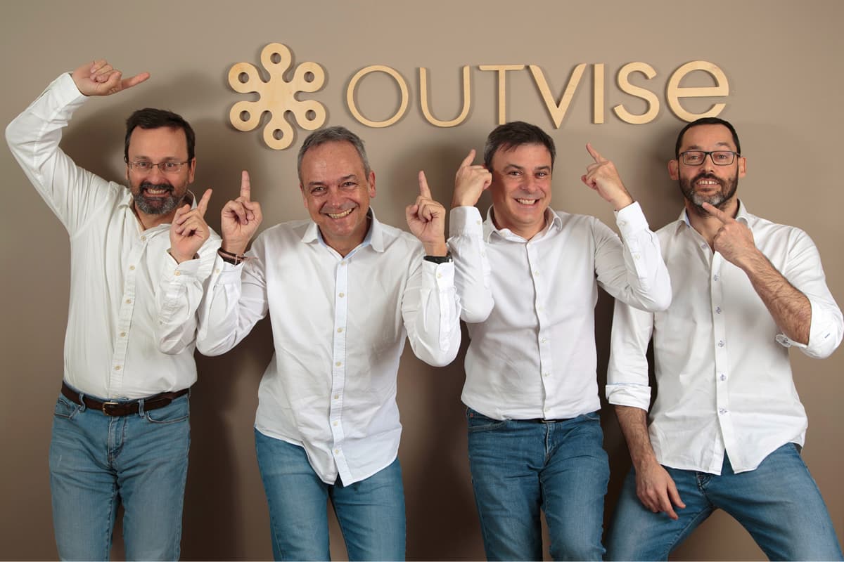 Pau Cerdà, Alex Collart, Eusebi Llensa y Fred Caillau, cofundadores de Outvise | Cedida