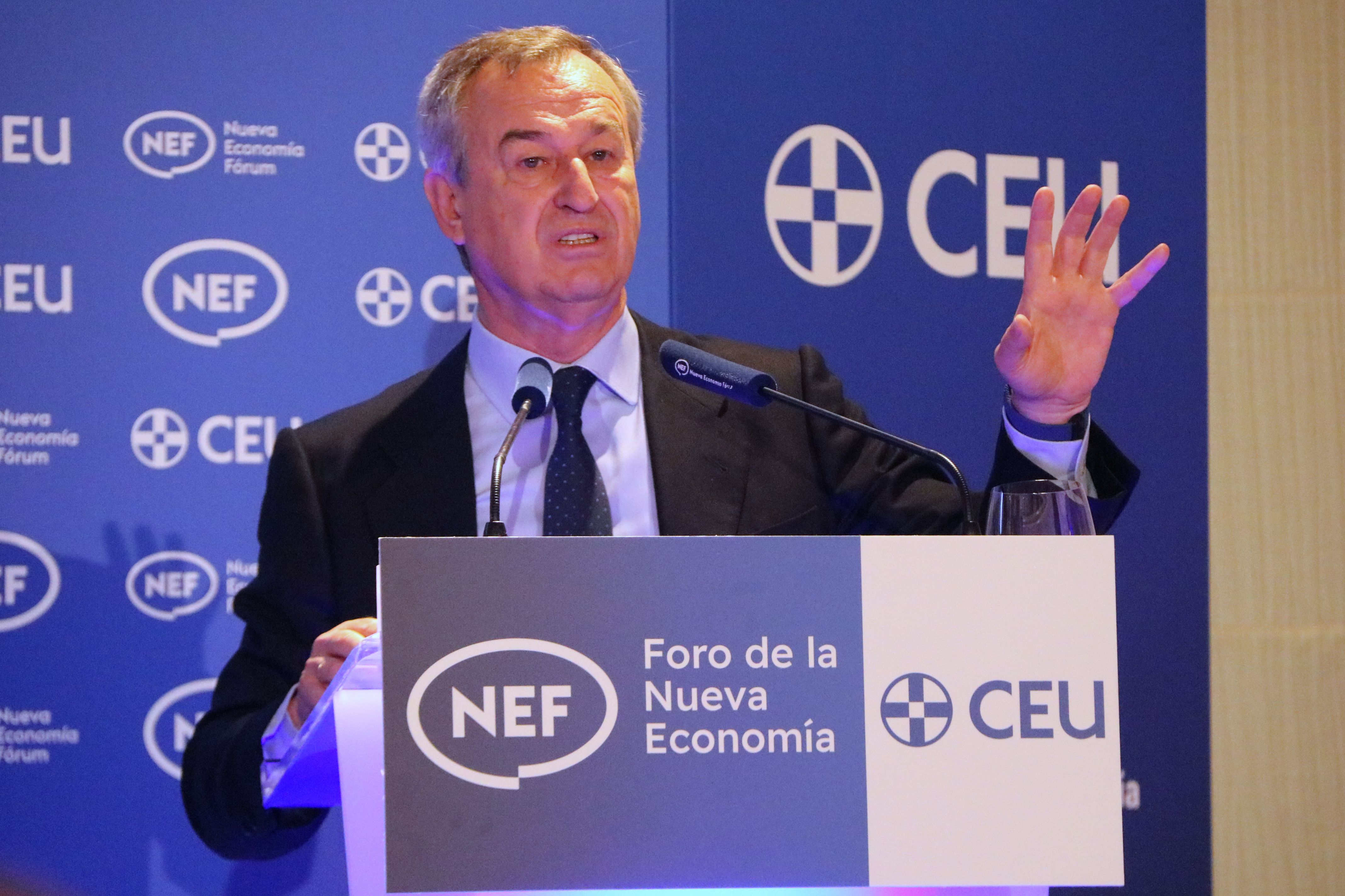 El conseller delegat del Banc Sabadell, César González-Bueno, aquest divendres a Madrid | Miquel Vera / ACN El conseller delegat del Banc Sabadell, César González-Bueno, aquest divendres a Madrid | Miquel Vera / ACN