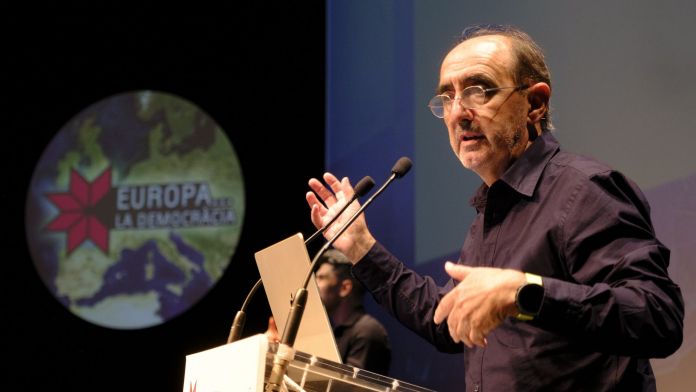 Daniel Innerarity, durant la conferència ‘El futur de la democràcia a Europa’, organitzada per Cornellà Creació Fòrum | Gabriel Cazado