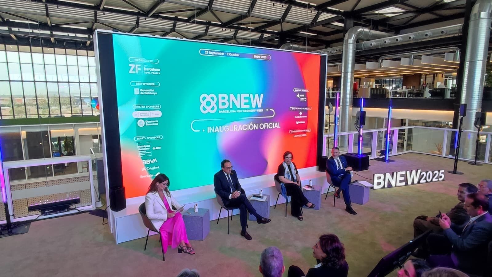 Imagen de la inauguración de la BNEW 2025 en el DFactory de Barcelona | BNEW