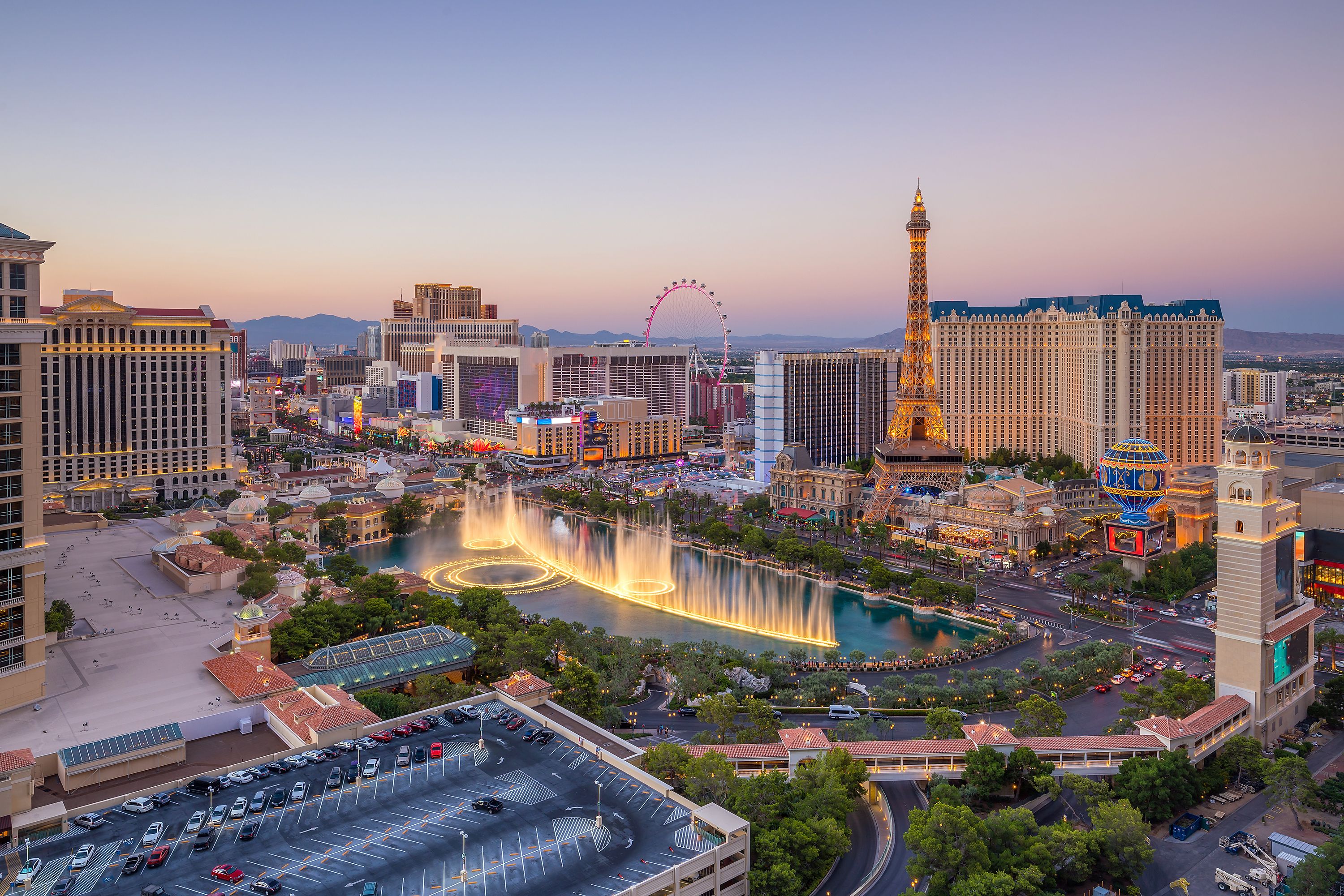 Vista aèria de The Strip, a Las Vegas | iStock Vista aèria de The Strip, a Las Vegas | iStock