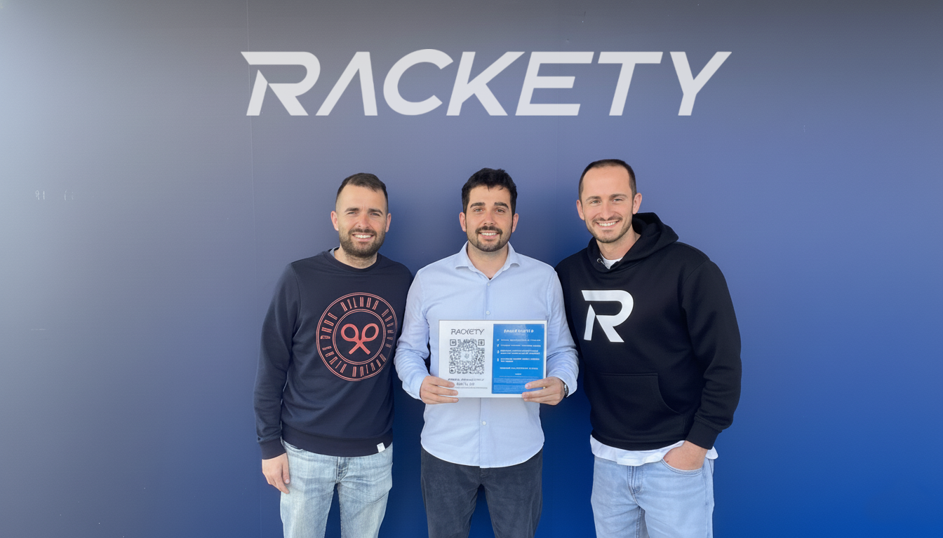 Rackety, una startup barcelonina fundada el 2023 per Aleix Morte, Jordi Campamà i Edgar Alarcón | Cedida Rackety, una startup barcelonina fundada el 2023 per Aleix Morte, Jordi Campamà i Edgar Alarcón | Cedida