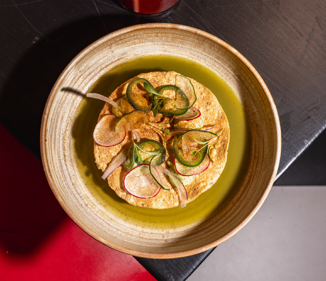 L'aguachile verd de llobarro del restaurant mexicà Paloma | Cedida