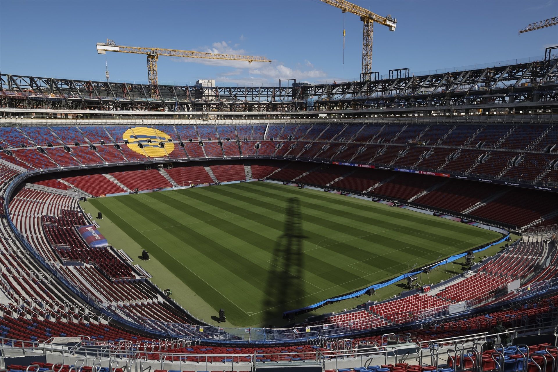 Vista de les obres al Camp Nou | Europa Press