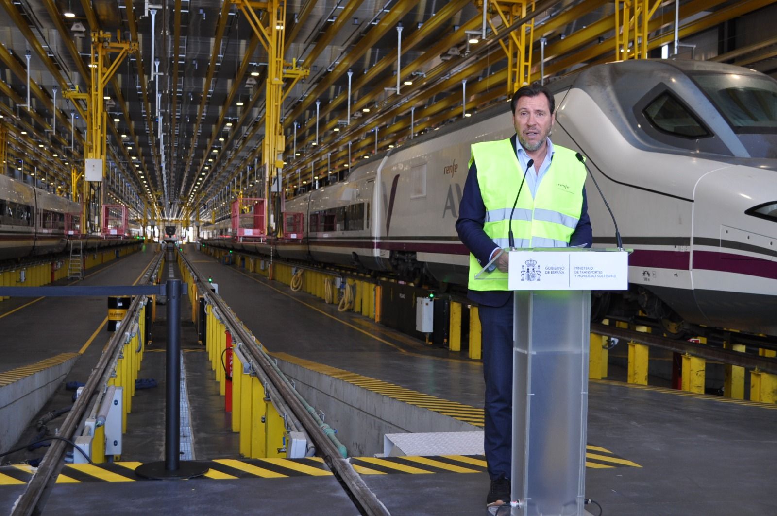 Visita d'Óscar Puente al nou taller d'alta velocitat de Fuencarral II, Madrid | ACN