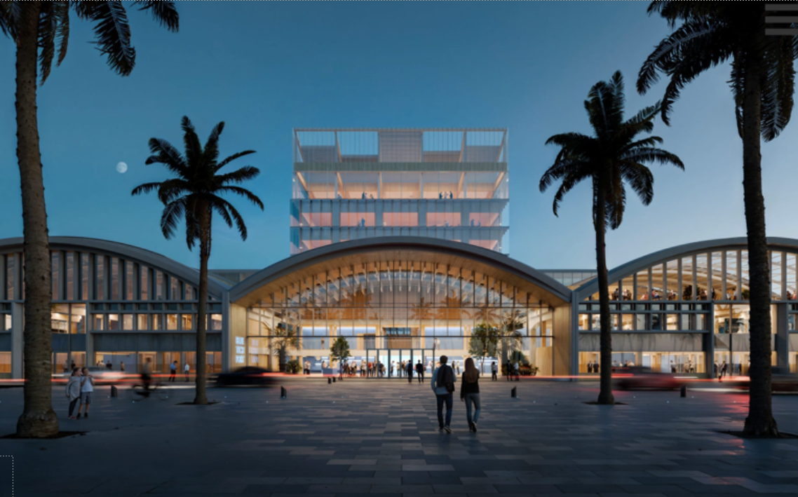 Façana principal del futur BlueTechPort | Cedida