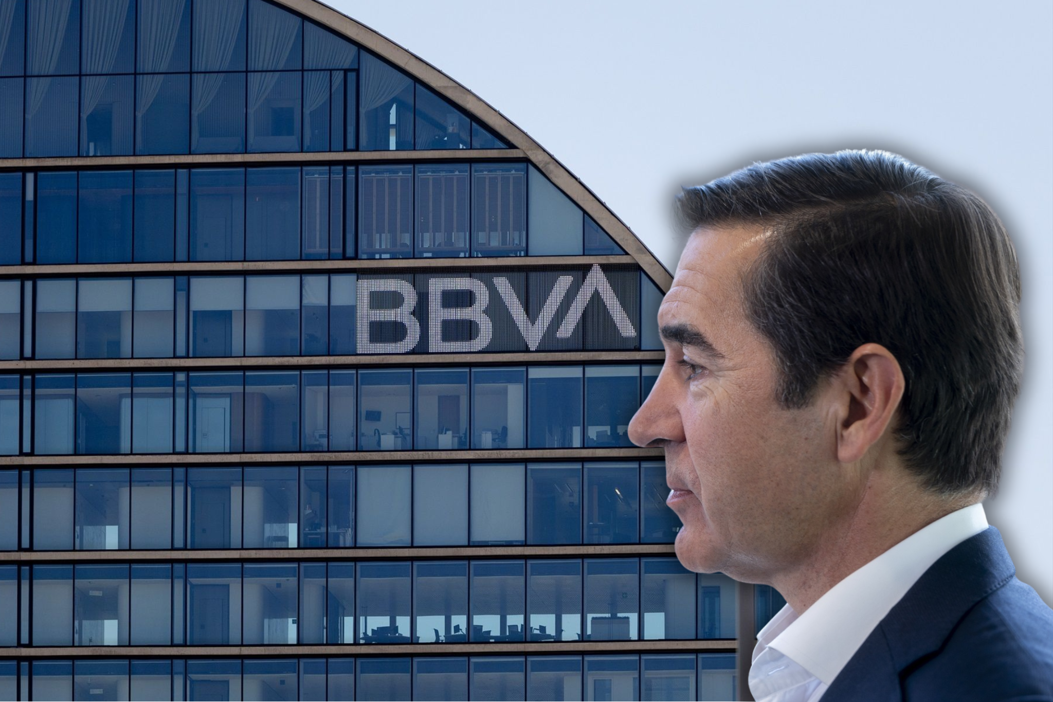 El BBVA ha tancat la seva OPA sobre el Banc Sabadell amb una acceptació del 25,47% | Creativitat: VIA Empresa / Imatge de Carlos Torres: Alberto Ortega (Europa Press)