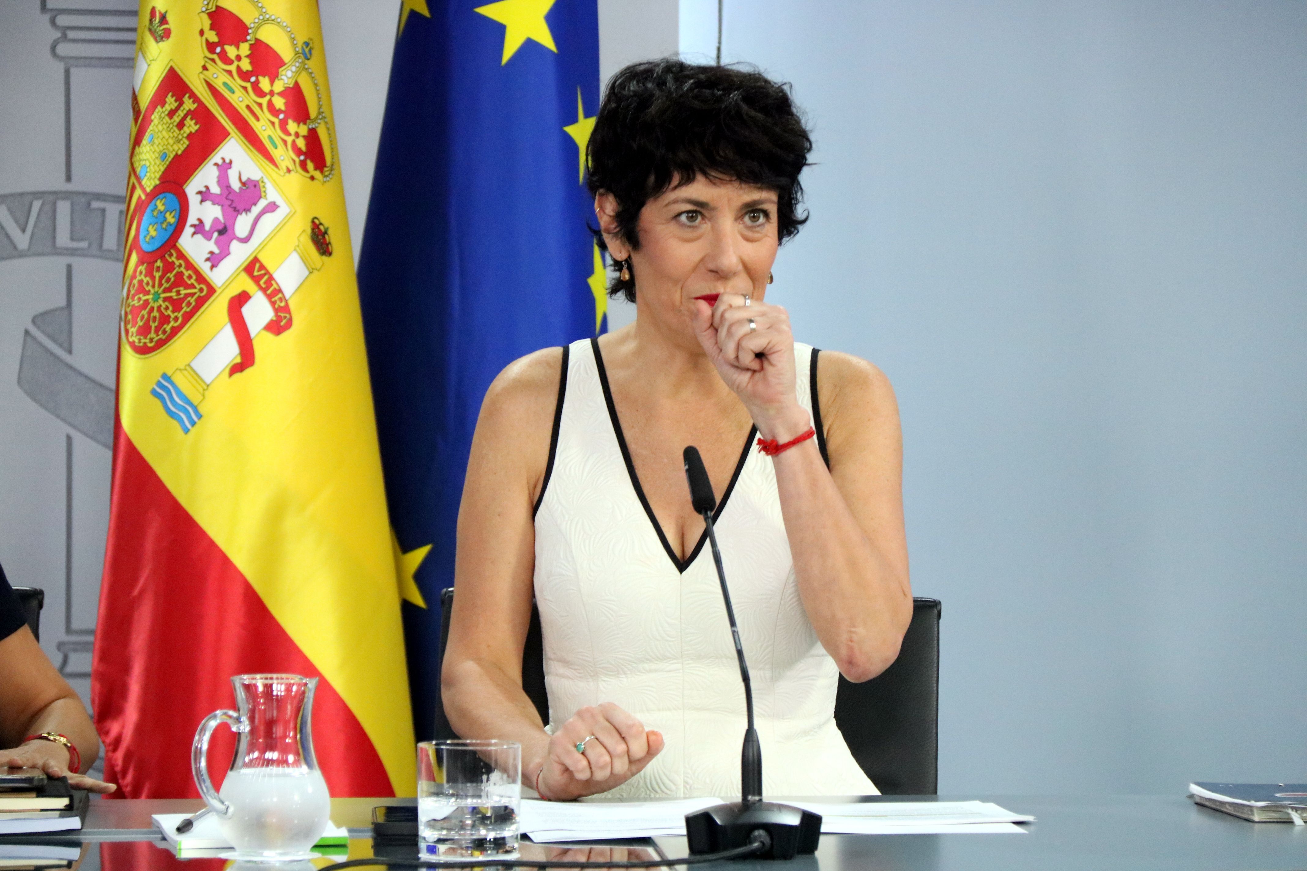 La ministra d'Inclusió, Elma Saiz, a la roda de premsa posterior al Consell de Ministres | Miquel Vera (ACN) La ministra d'Inclusió, Elma Saiz, a la roda de premsa posterior al Consell de Ministres | Miquel Vera (ACN)