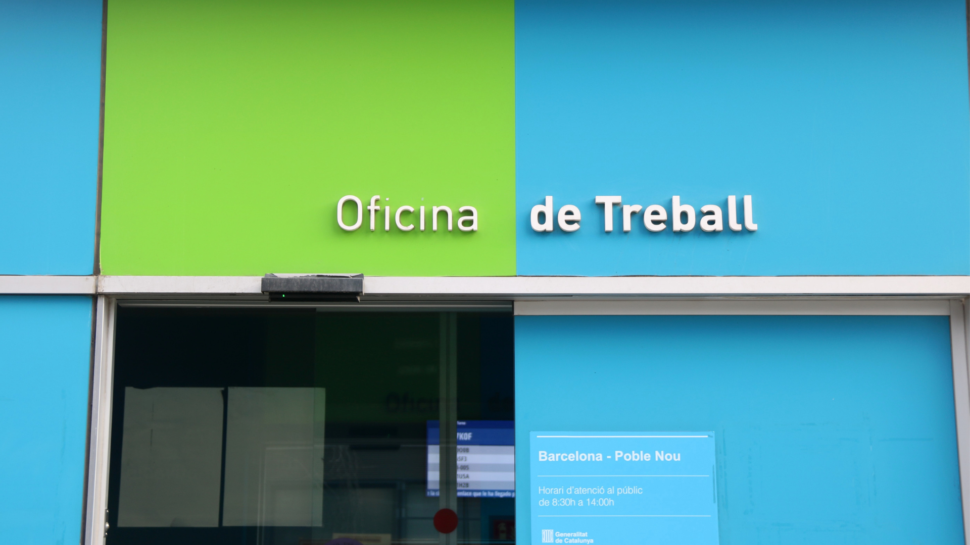 Façana d'una Oficina de Treball del Servei d'Ocupació de Catalunya (SOC) | Maria Asmarat (ACN) Façana d'una Oficina de Treball del Servei d'Ocupació de Catalunya (SOC) | Maria Asmarat (ACN)