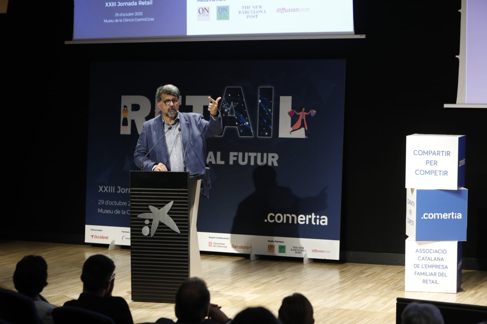 Genís Roca durant una exposició a la XXIII Jornada Retail de Comertia | Cedida