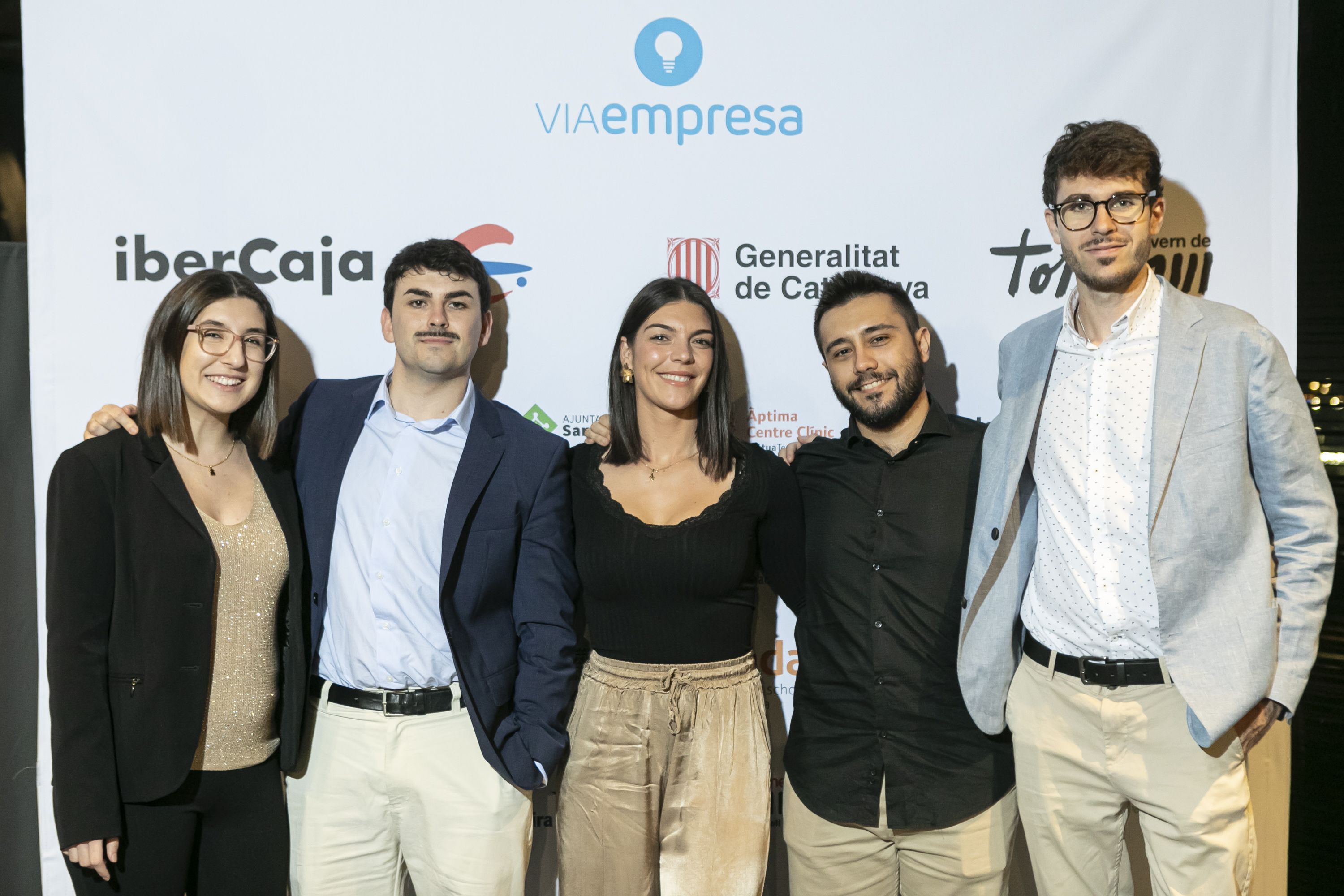 Natàlia Bosch, Carlos Rojas, Ana M. González, Marc Vilajosana i David Lombrana de VIA Empresa | Marc Llibre