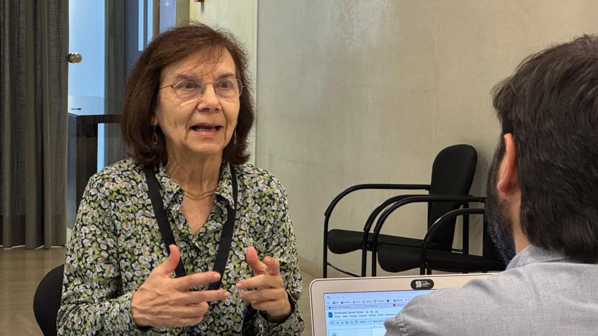 Carme Torras, durant l'entrevista amb VIA Empresa | Núria Garolera Carme Torras, durant l'entrevista amb VIA Empresa | Núria Garolera
