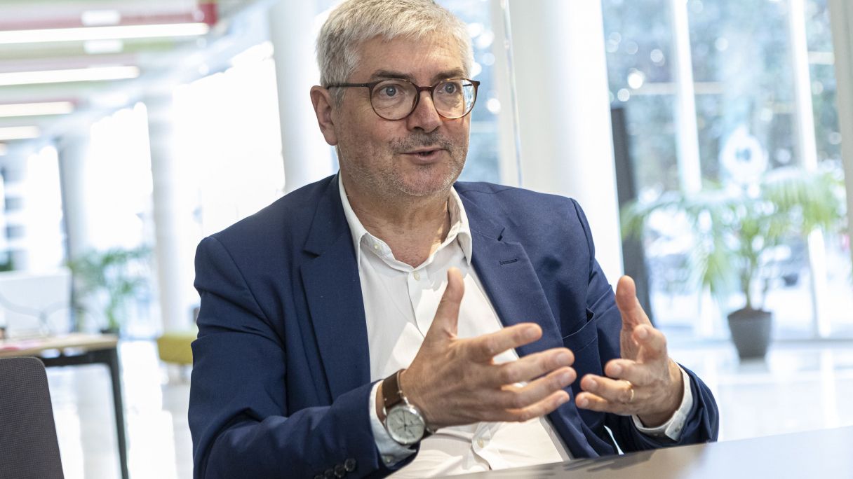 Josep Prats, explicant el projecte del Digital Impulse Hub | Marc Llibre