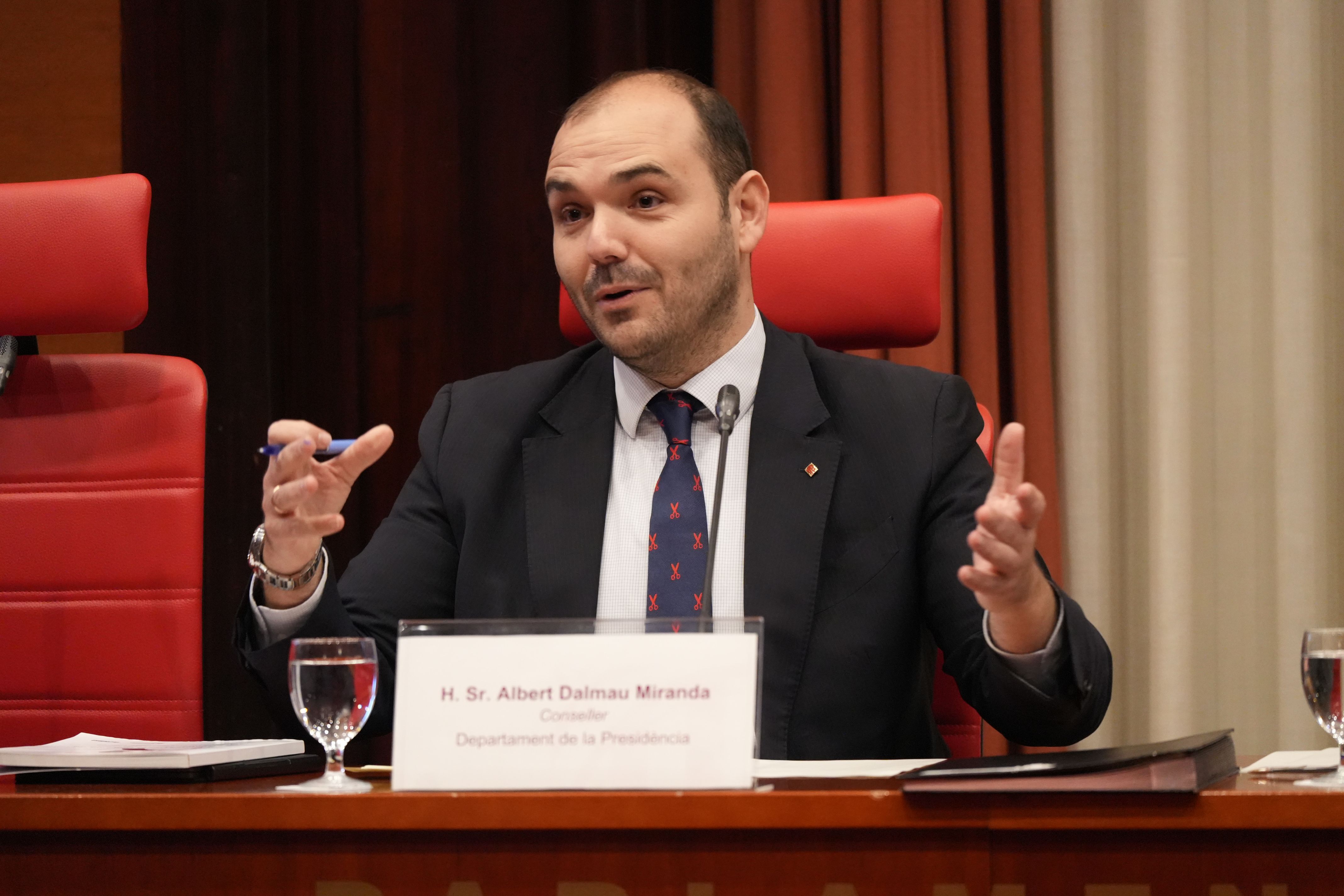 El conseller de la Presidència, Albert Dalmau | Marta Sierra (ACN)