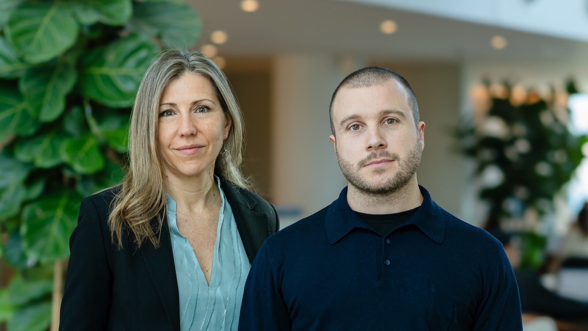 Ariadna Font i Carlos Muñoz, cofundadors d'Alinia | Cedida