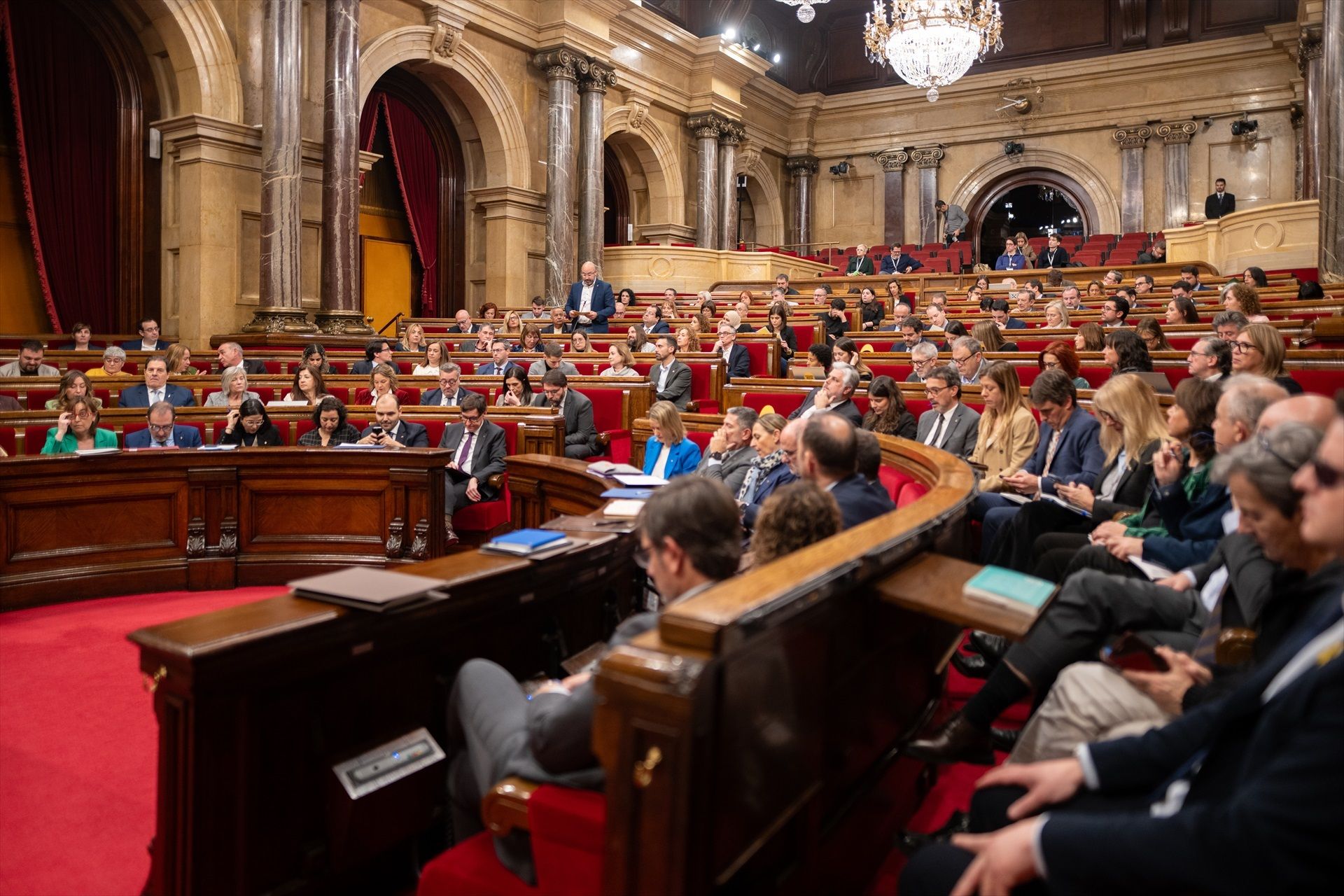 El Parlament de Catalunya, durant una sessió de control al president de la Generalitat | Lorena Sopena (Europa Press)
