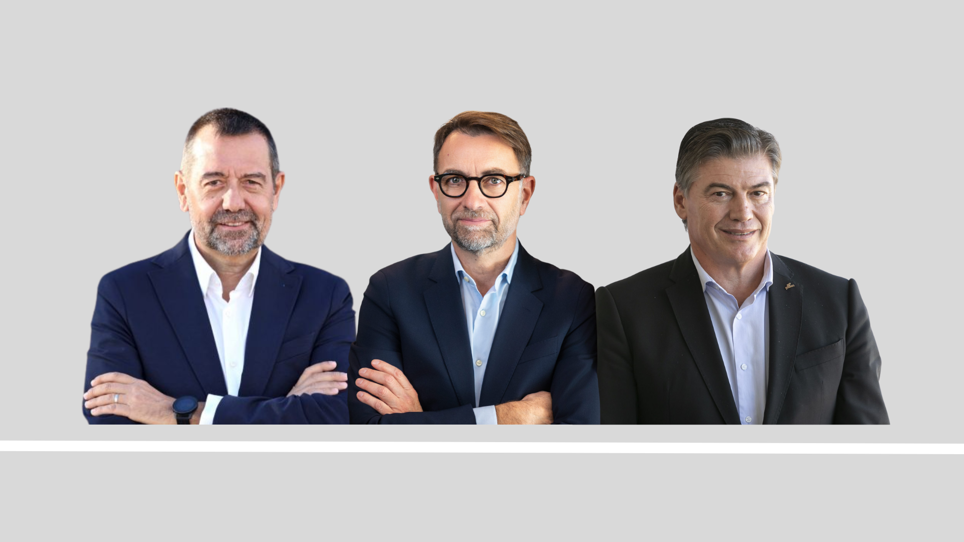 Pep Garcia (Pime de Foment del Treball), Jordi Aspa (RSBiz), y Antoni Cañete (SME United), tres grandes protagonistas de la semana | VIA Empresa