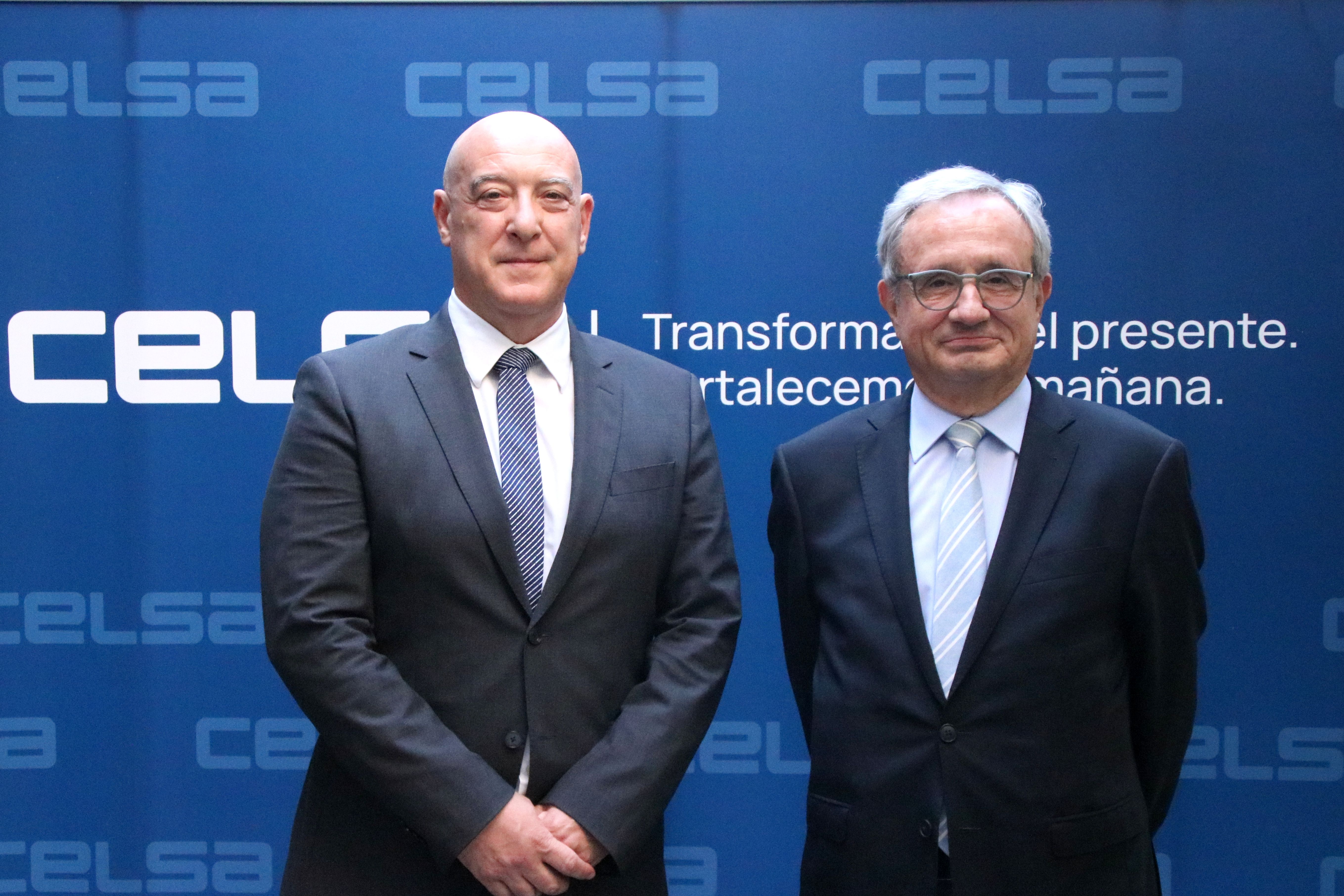 El conseller delegat de Celsa, Jordi Cazorla, i el president de Celsa, Rafel Vilaseca | Albert Hernàndez (ACN)