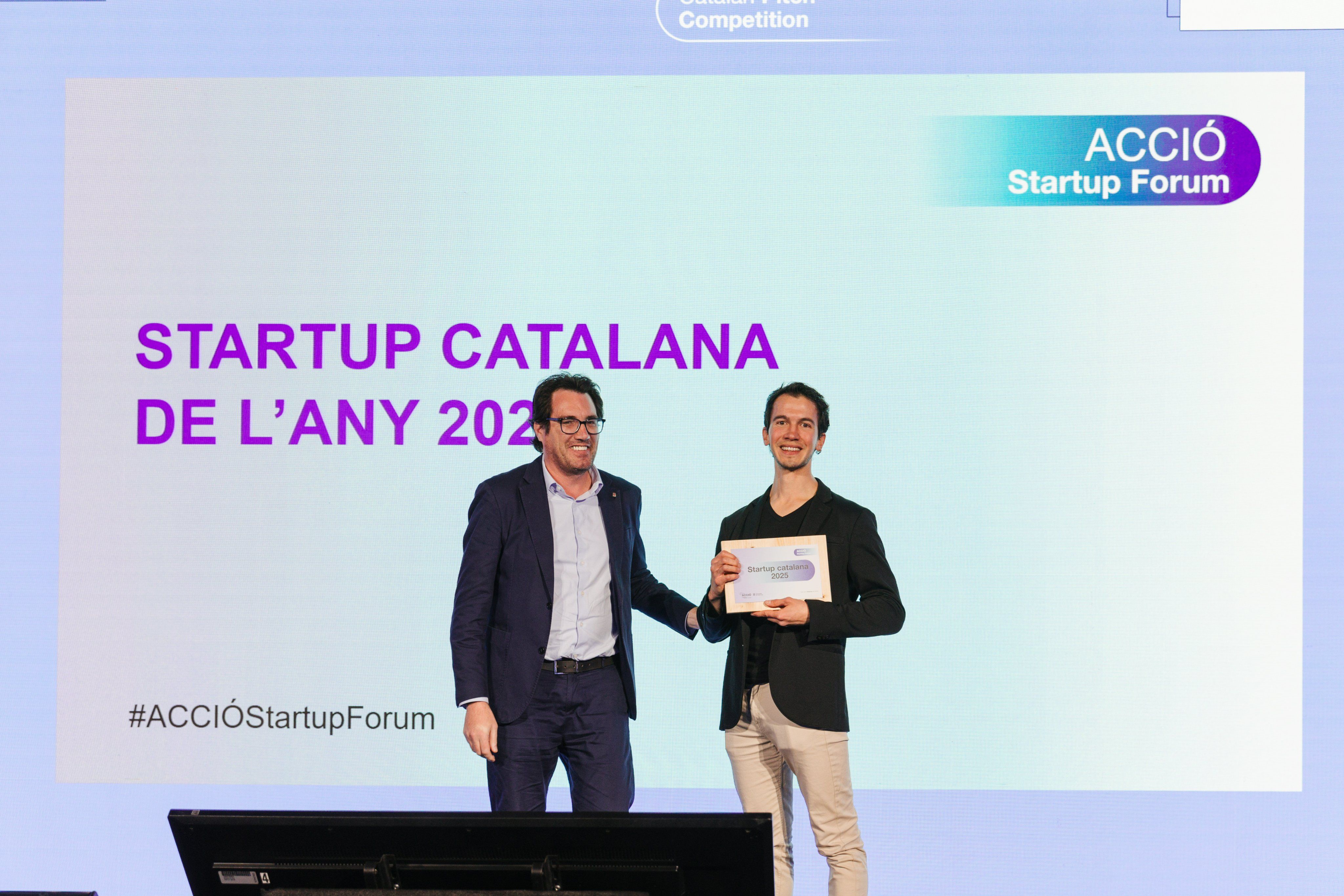 El consejero delegado de Acció, Jaume Baró, y el cofundador de Shinephi, Roland Terborg | Cedida