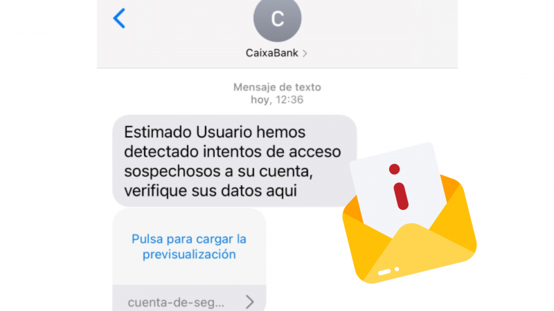 A menudo los ciberdelincuentes se hacen pasar por el mismo banco | CaixaBank (elemento gráfico incrustado por VIA Empresa) A menudo los ciberdelincuentes se hacen pasar por el mismo banco | CaixaBank (elemento gráfico incrustado por VIA Empresa)