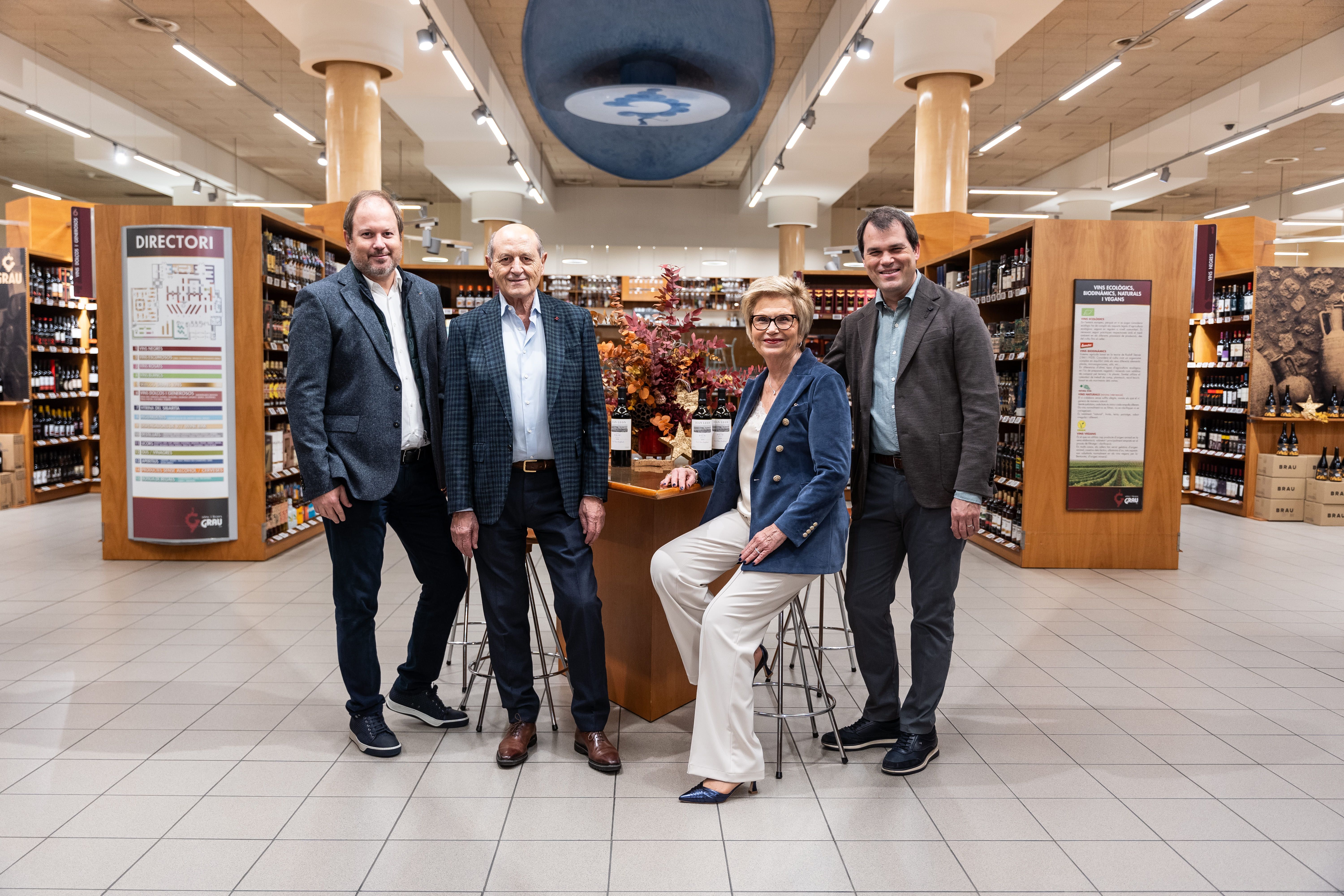 D'esquerra a dreta: Sergi Grau Segarra, Jordi Grau Dillet, Maria Dolors Segarra Farré i Jordi Grau Segarra | Cedida