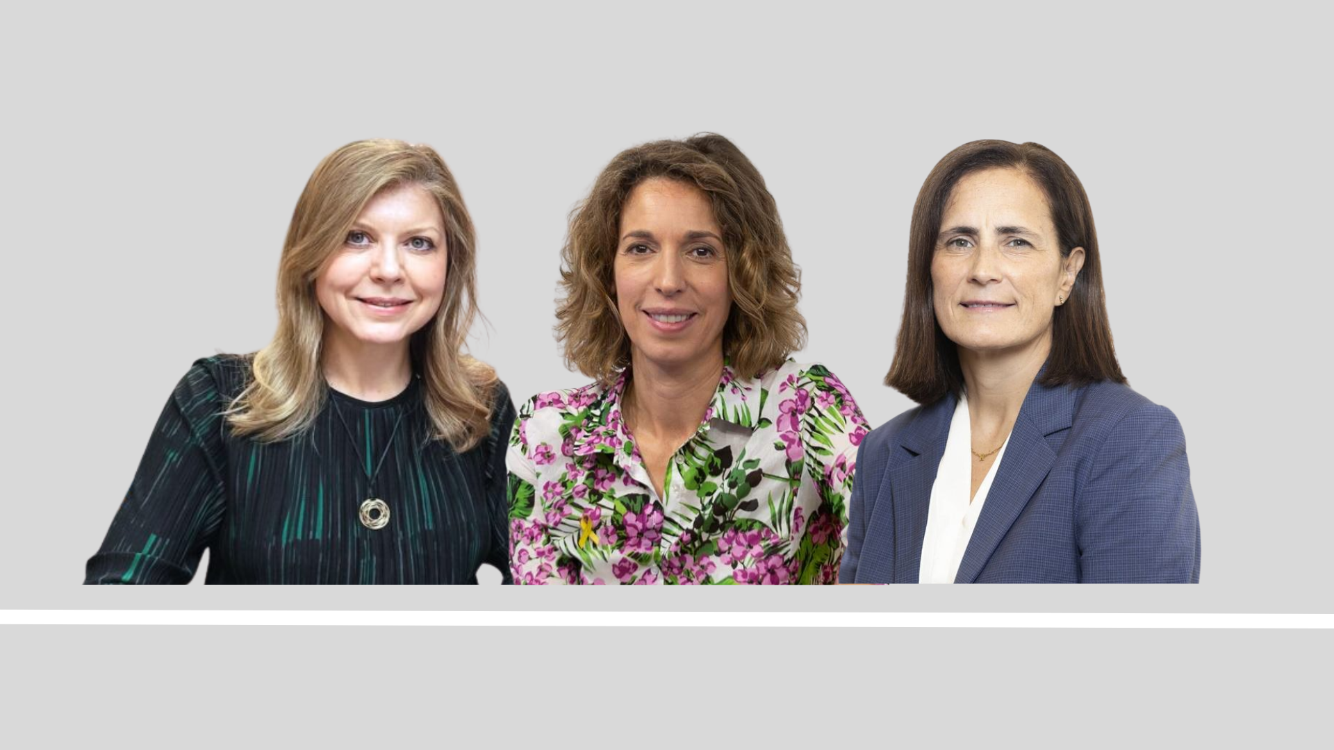 María del Mar Santana (CaixaBank), Àngels Chacón (LLYC Barcelona) i Ana Torrens (Deloitte), tres grans protagonistes de l'especial | VIA Empresa