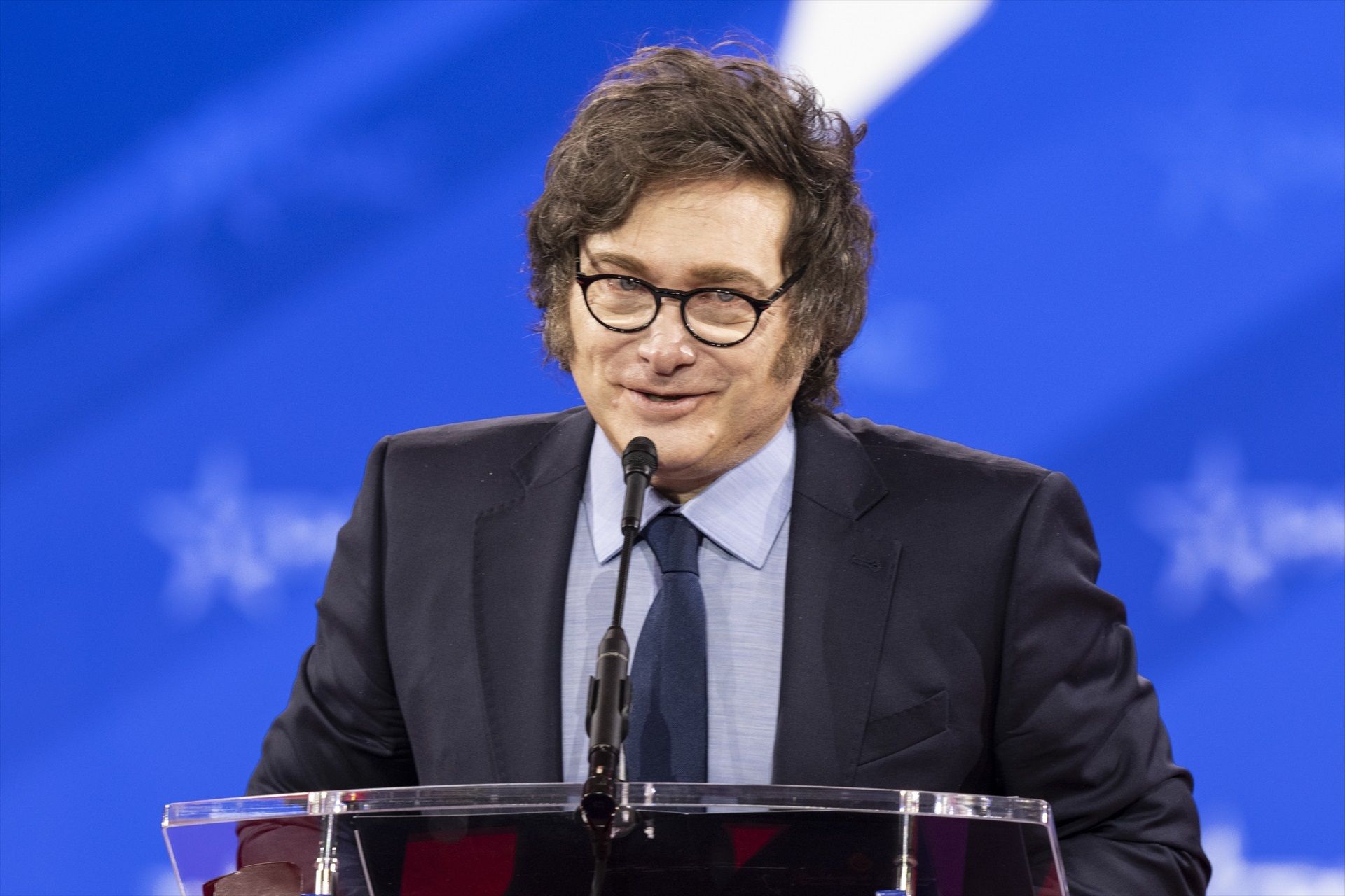 Javier Milei durante la presentación de los pasados ​​Presupuestos de Argentina | Europa Press