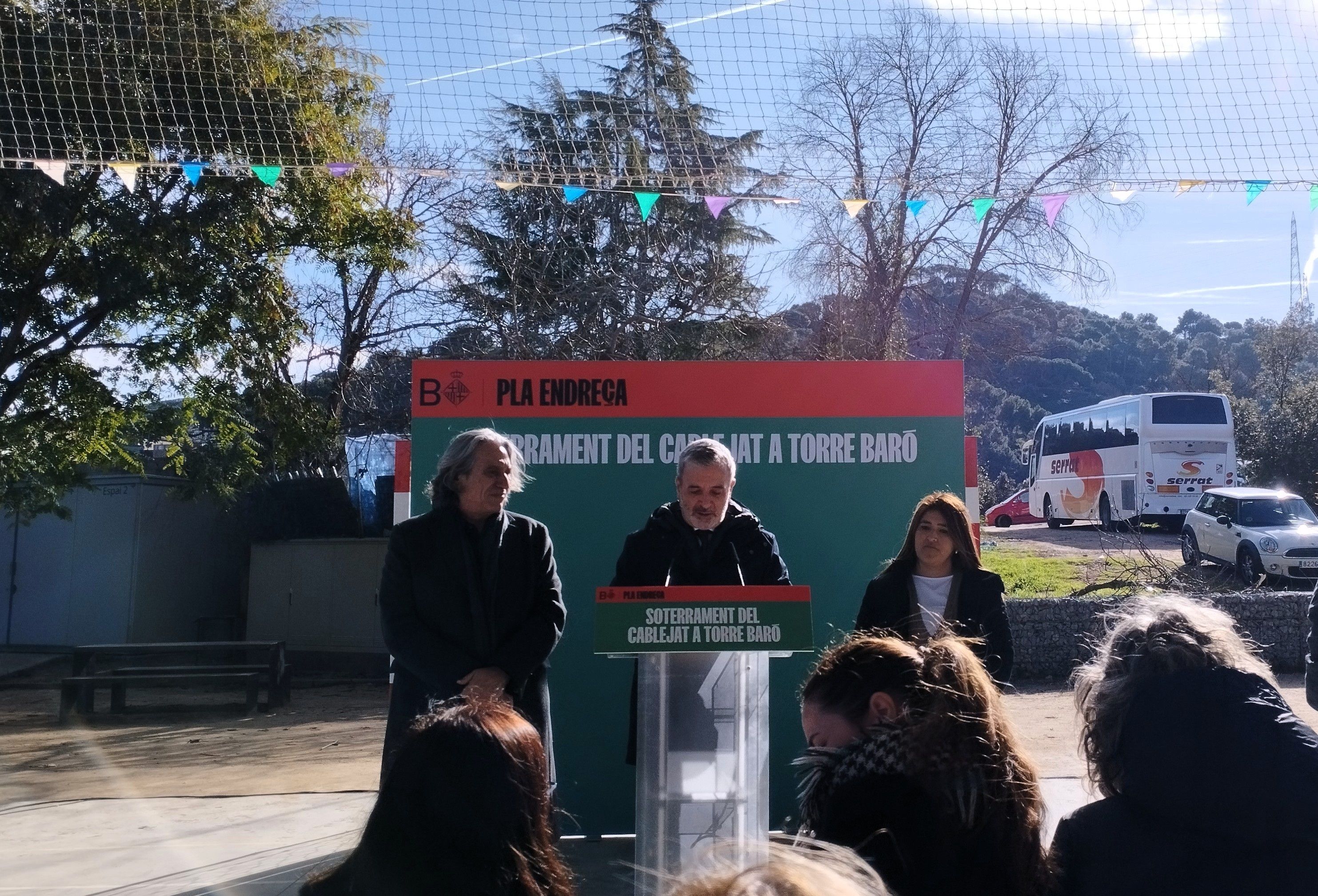 Marcé, Collboni i Ortíz en roda de premsa | EP