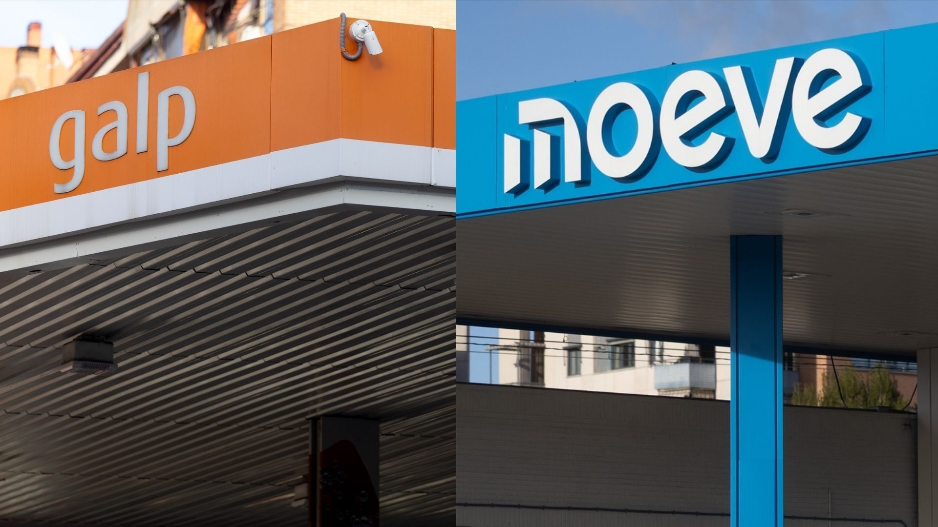 Dos estaciones de servicio de Galp i Moeve | Europa Press / Creatividad: VIA Empresa)