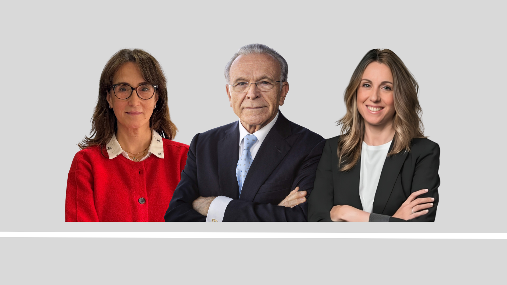 Imma Comella (Ercros), Isidre Fainé (Fundació La Caixa) y Lucía Sanz (Adqualis), tres grandes protagonistas de la semana | VIA Empresa