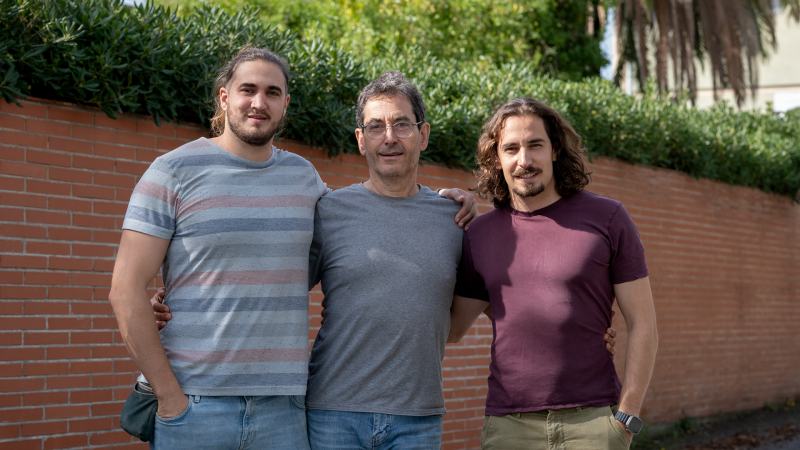 De izquierda a derecha, Oriol, Joan y Pol Rosset, cofundadores de Windowsight | Arnau Rosset (Cedida)