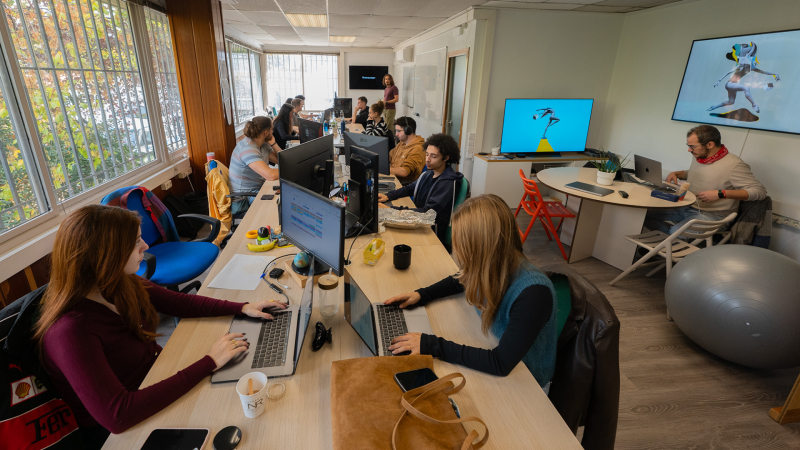 El equipo de WindowSight, en el corazón de la oficina donde se desarrolla el proyecto | Arnau Rosset (Cedida)