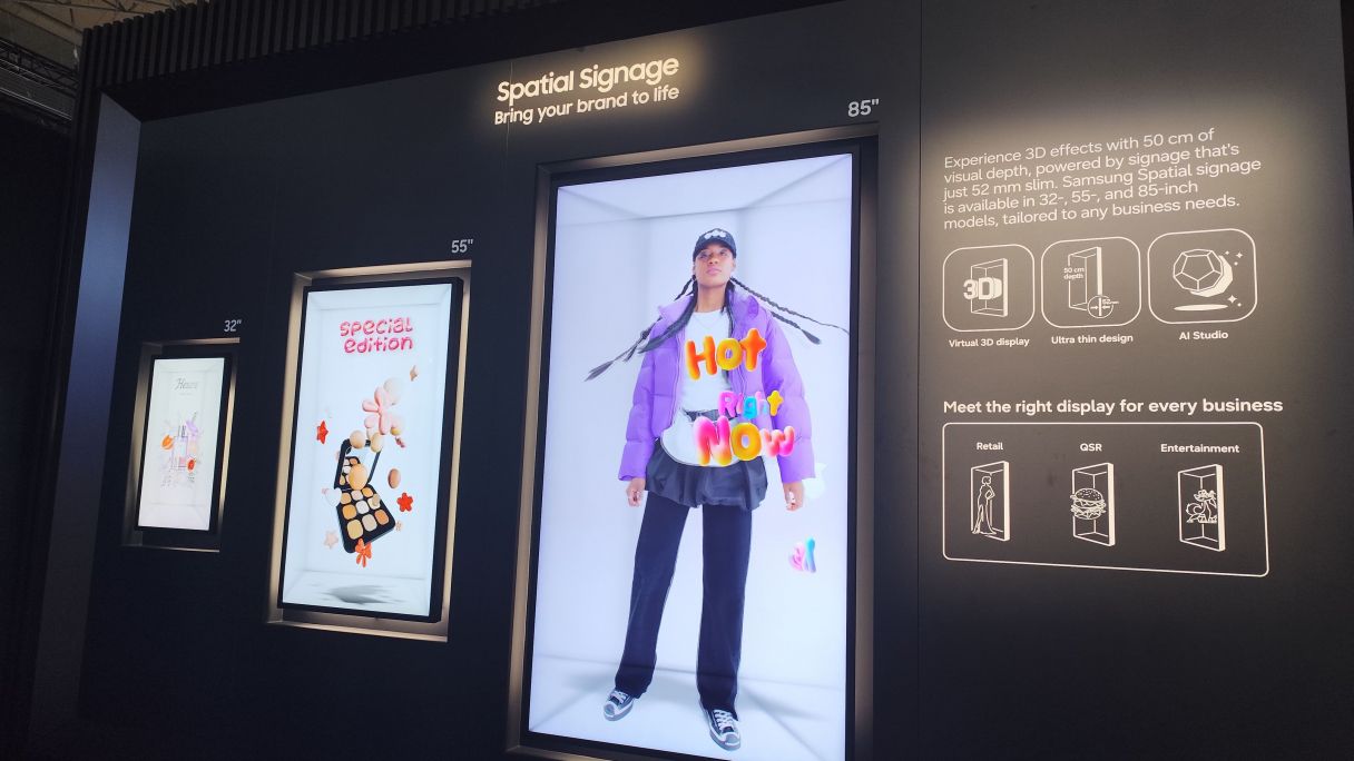 Una de las múltiples soluciones de señalización digital de Samsung | Marc Vilajosana