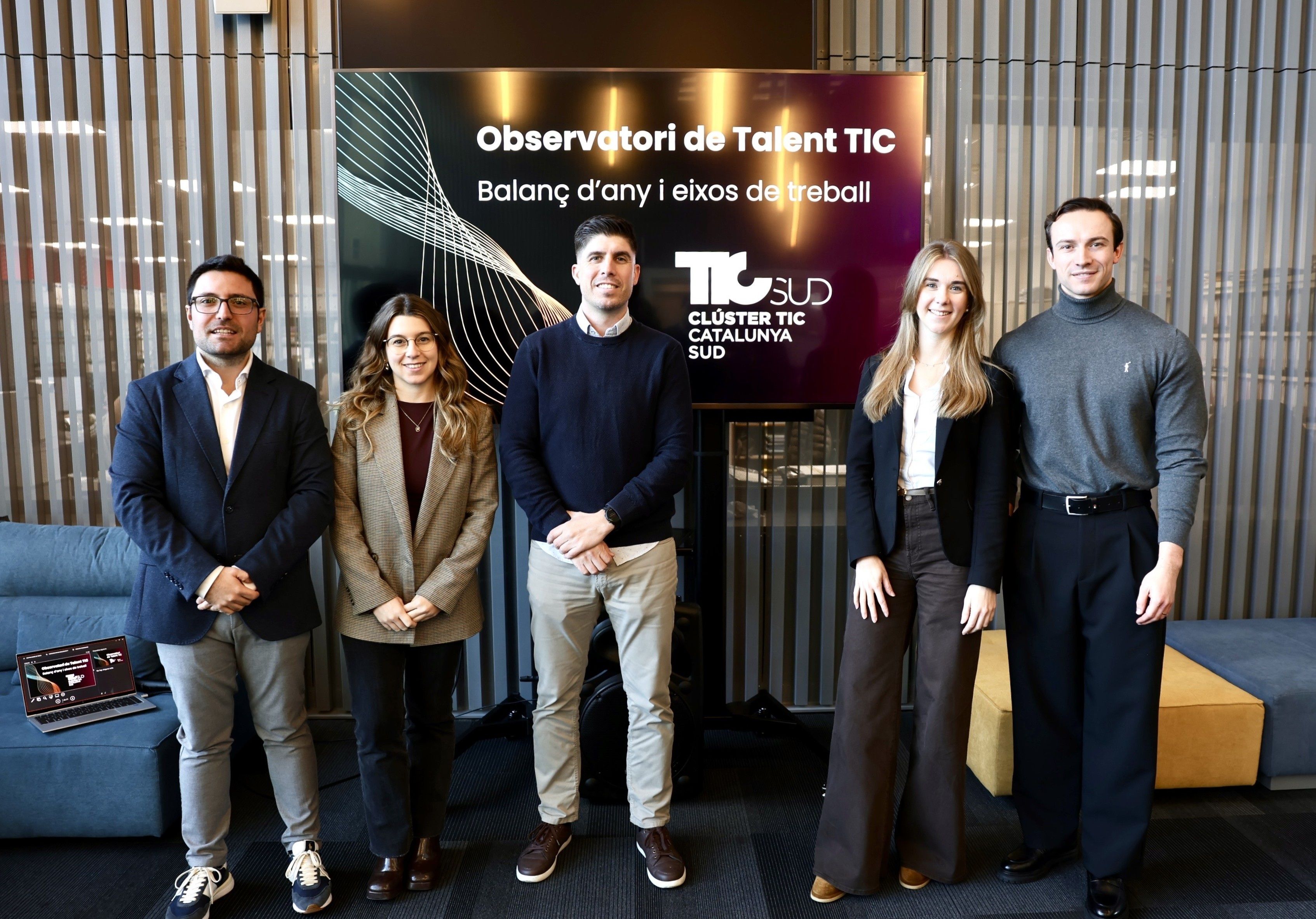 Representantes del Observatori de Talent del Clúster TIC Catalunya Sud y la Diputació de Tarragona | Cedida