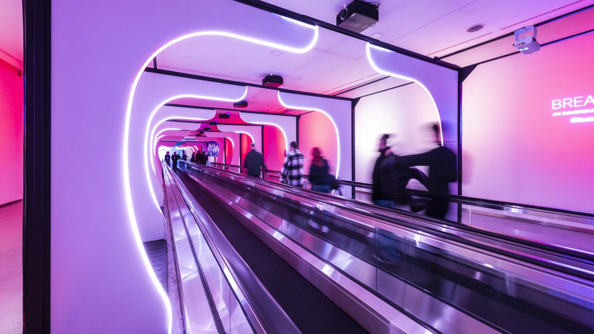 El pasillo 'Breathe', un espacio diseñado por la catalana Instronic | Cedida por el ISE