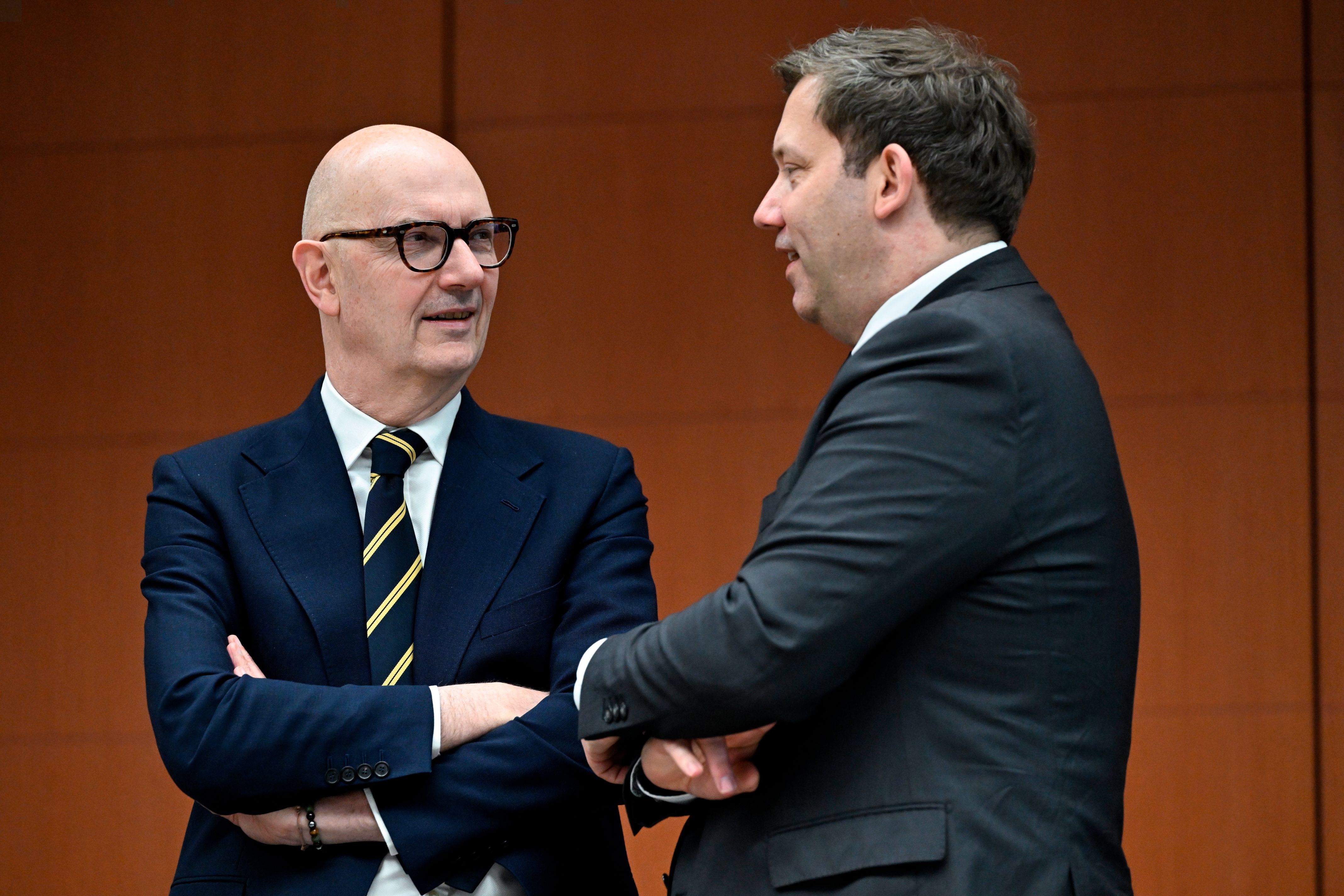 El ministre de Finances francès, Roland Lescure, i el ministre de Finances alemany, Lars Klingbeil | ACN El ministre de Finances francès, Roland Lescure, i el ministre de Finances alemany, Lars Klingbeil | ACN