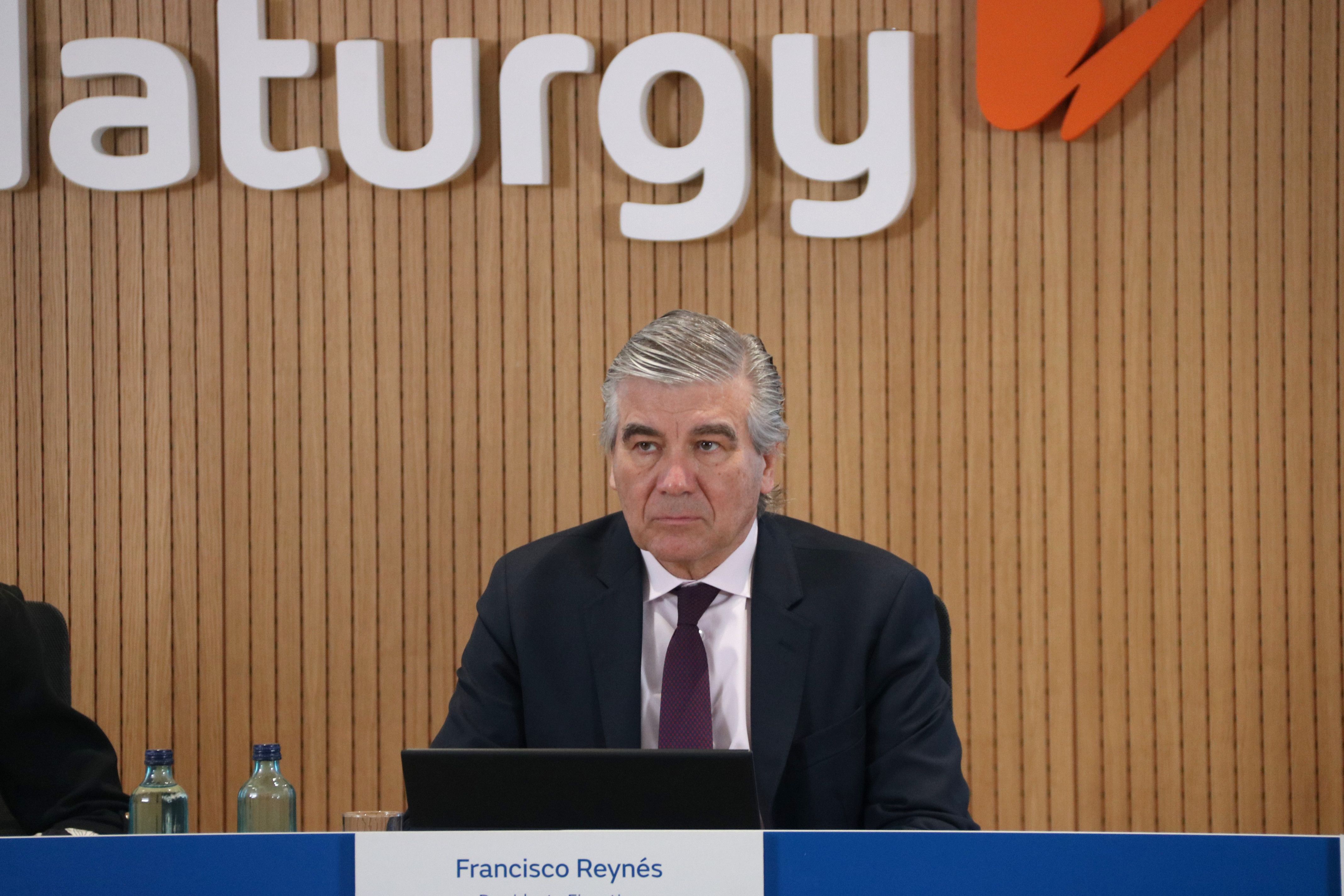 El presidente ejecutivo de Naturgy, Francisco Reynés, durante la rueda de prensa de resultados | Maria Asmarat (ACN)