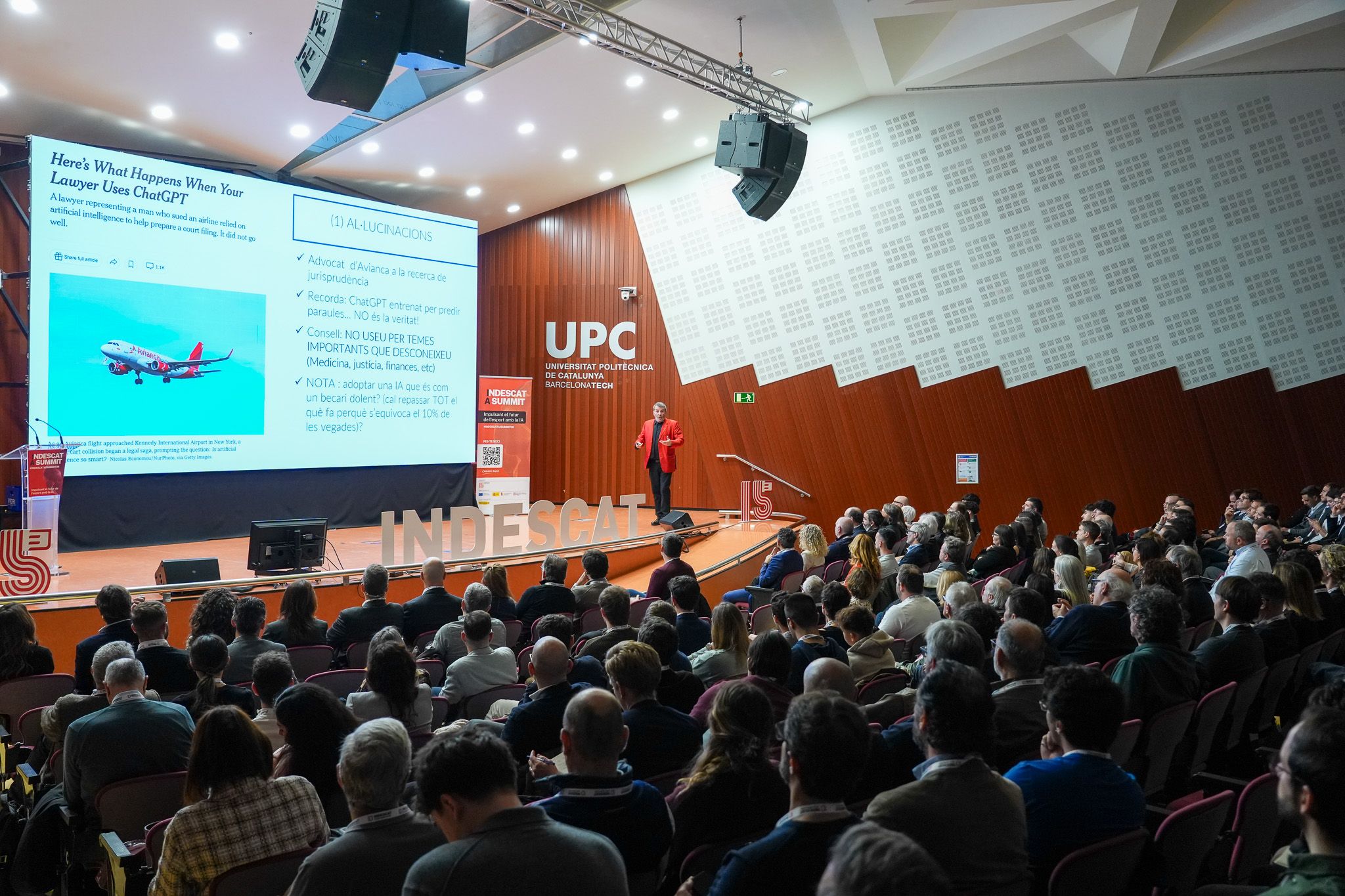 Ponencia de Xavier Sala i Martín en el Indescat AI Summit | Cedida