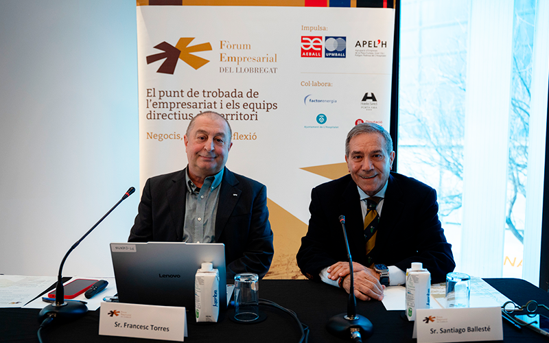 El rector de la UPC, Francesc Torres, i el president d'AEBALL, Santiago Ballesté | Cedida