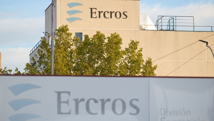 Façana de la seu d’Ercros a Aranjuez, Madrid | Jesús Hellín (Europa Press)