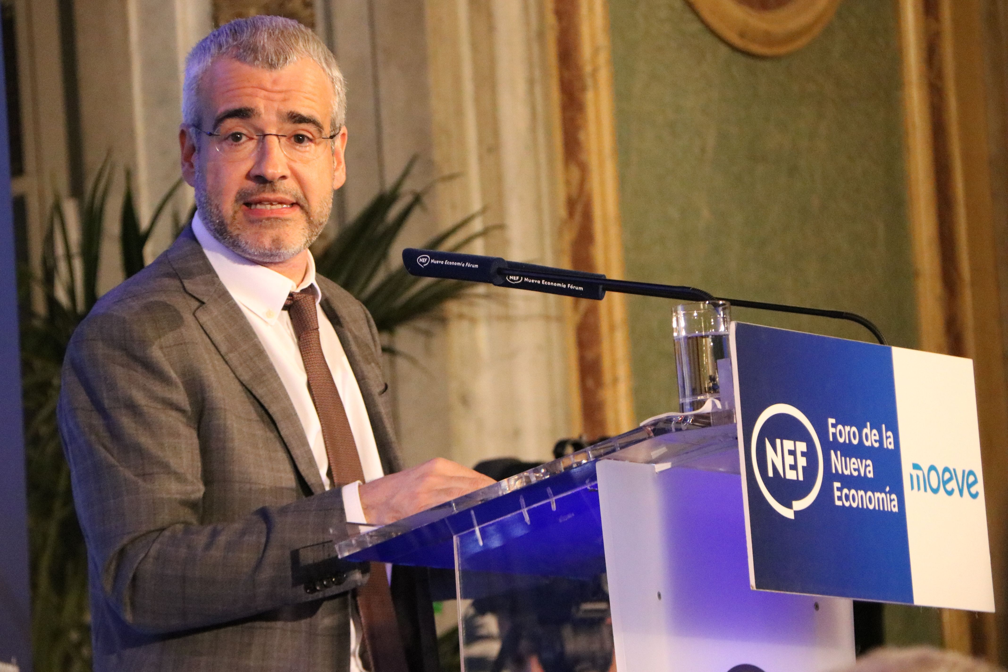 El president d'Aena, Maurici Lucena, en un acte del Foro Nueva Economía a Madrid | Miquel Vera (ACN)