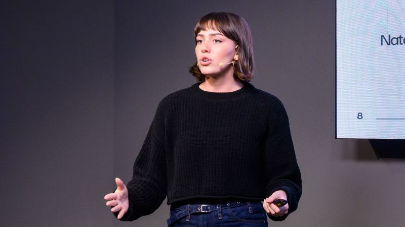 Olivia Genova, CEO y cofundadora de Nataly, presenta su proyecto | Cedida