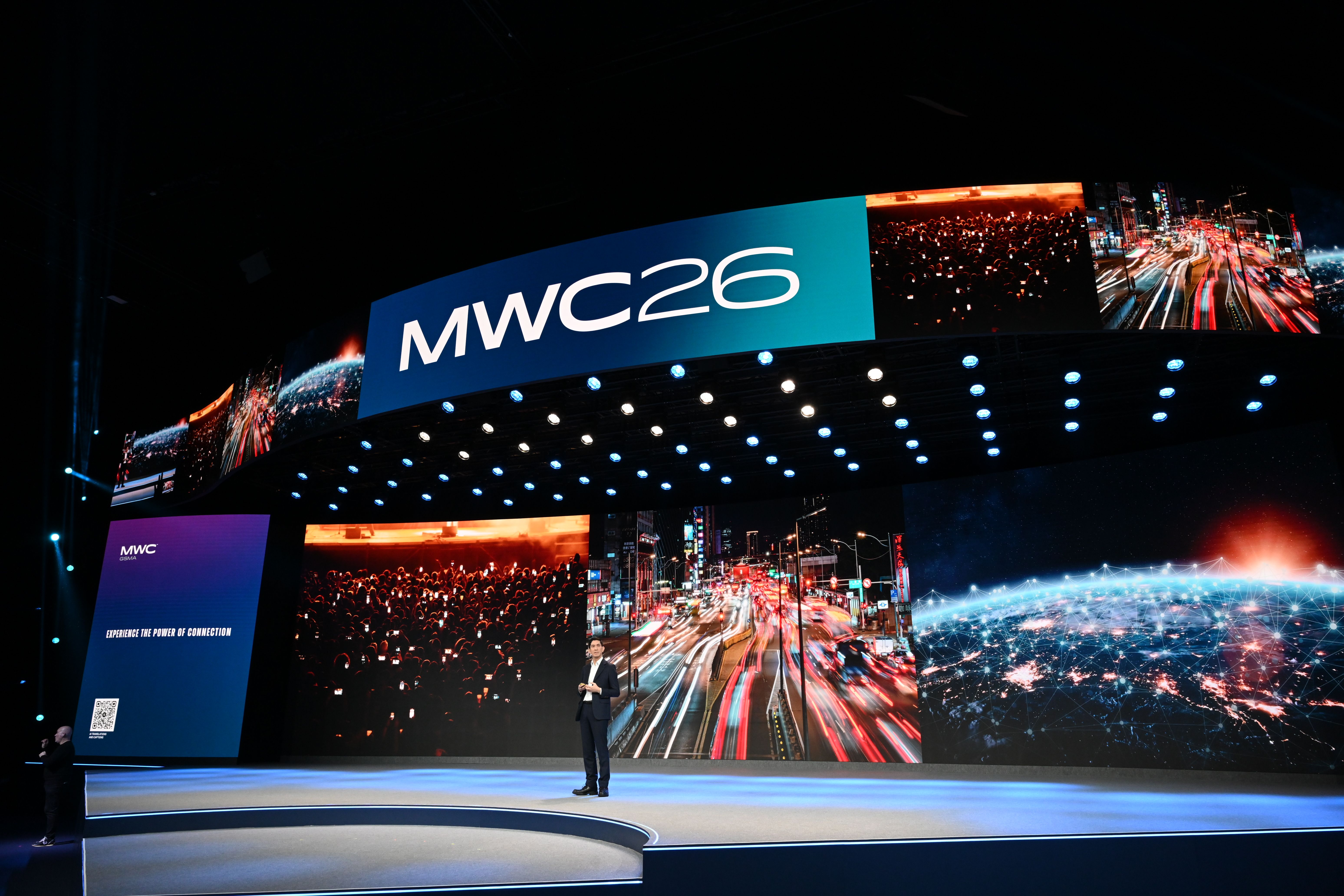 Un dels escenaris principals del MWC al recinte Gran Via de Fira de Barcelona | GSMA