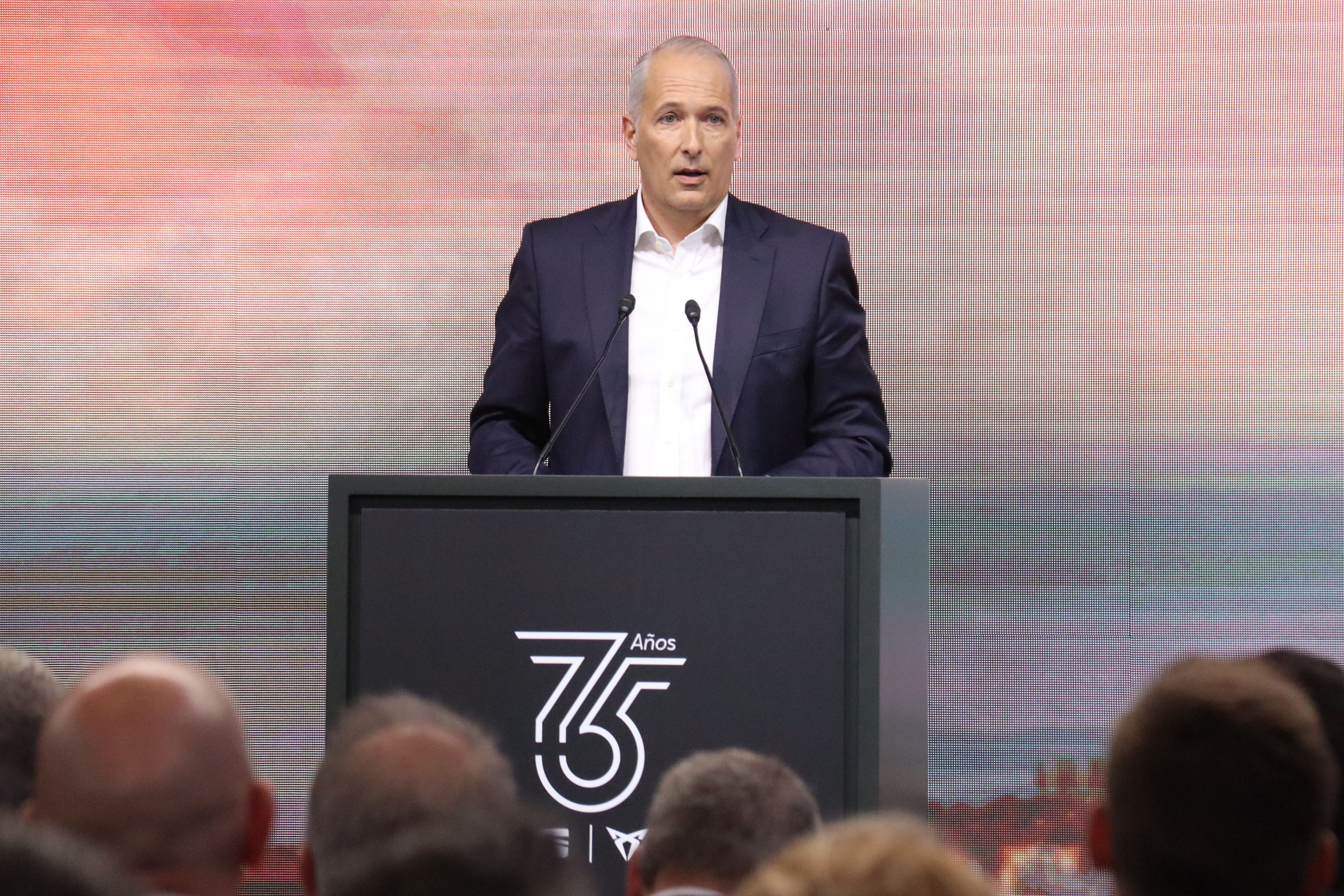 El CEO de Seat, Markus Haupt, a l'Automobile Barcelona de 2025 | Aina Martí/Nico Tomás (ACN)