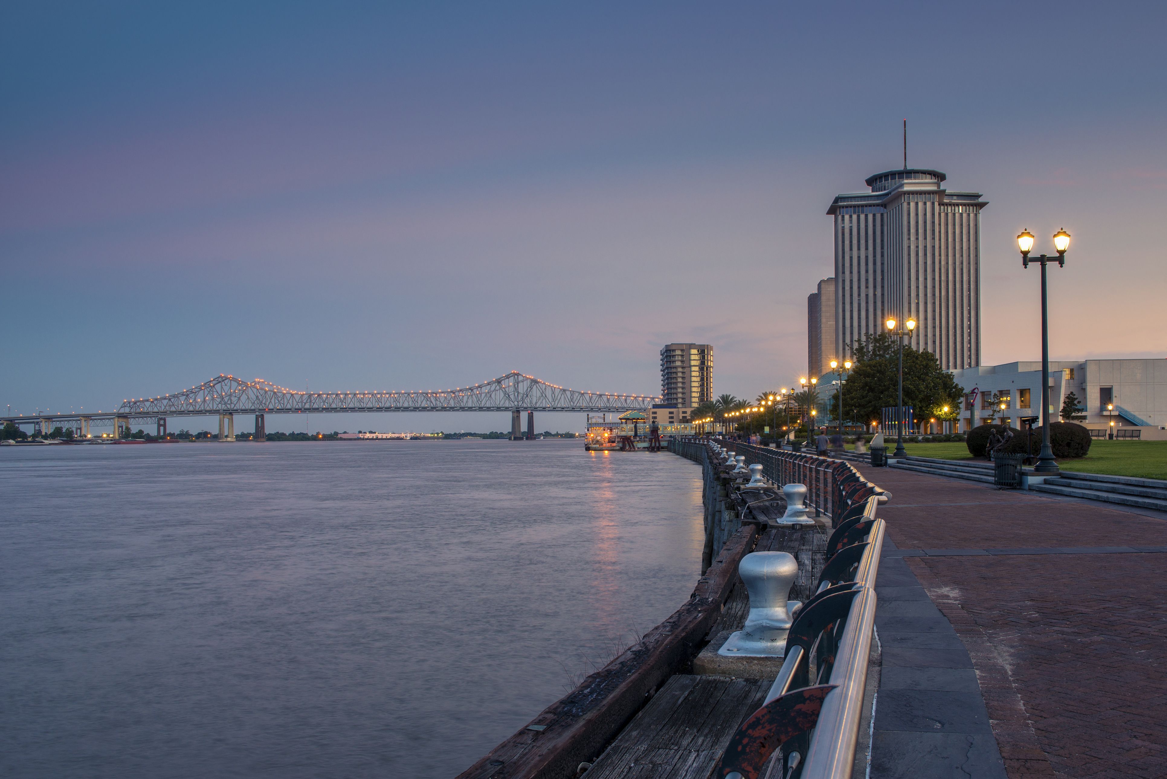 Vista del riu Mississippi des de la Ribera de la ciutat de Nova Orleans | iStock Vista del riu Mississippi des de la Ribera de la ciutat de Nova Orleans | iStock