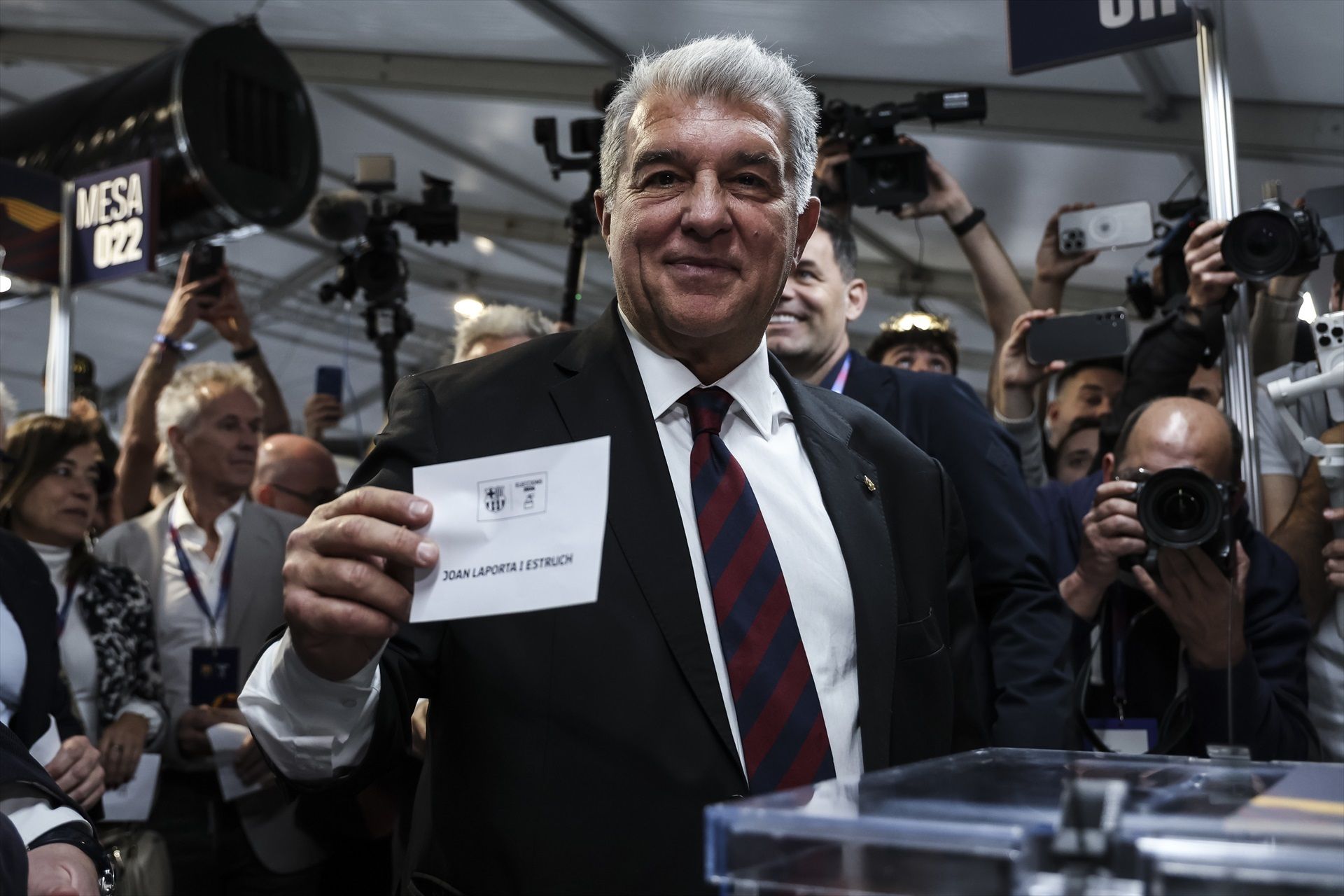 El president electe del FC Barcelona, Joan Laporta, a la jornada electoral del 15 de març de 2026 | Javier Borrego (Europa Press) El president electe del FC Barcelona, Joan Laporta, a la jornada electoral del 15 de març de 2026 | Javier Borrego (Europa Press)