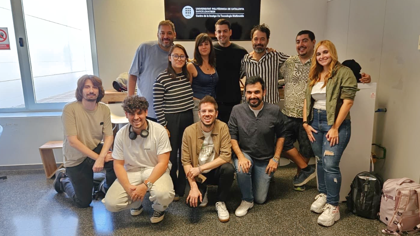 L'equip de JanduSoft, durant la presentació de 'Manairons' al Centre de la Imatge i la Tecnologia Multimèdia (CITM) de Terrassa | Cedida