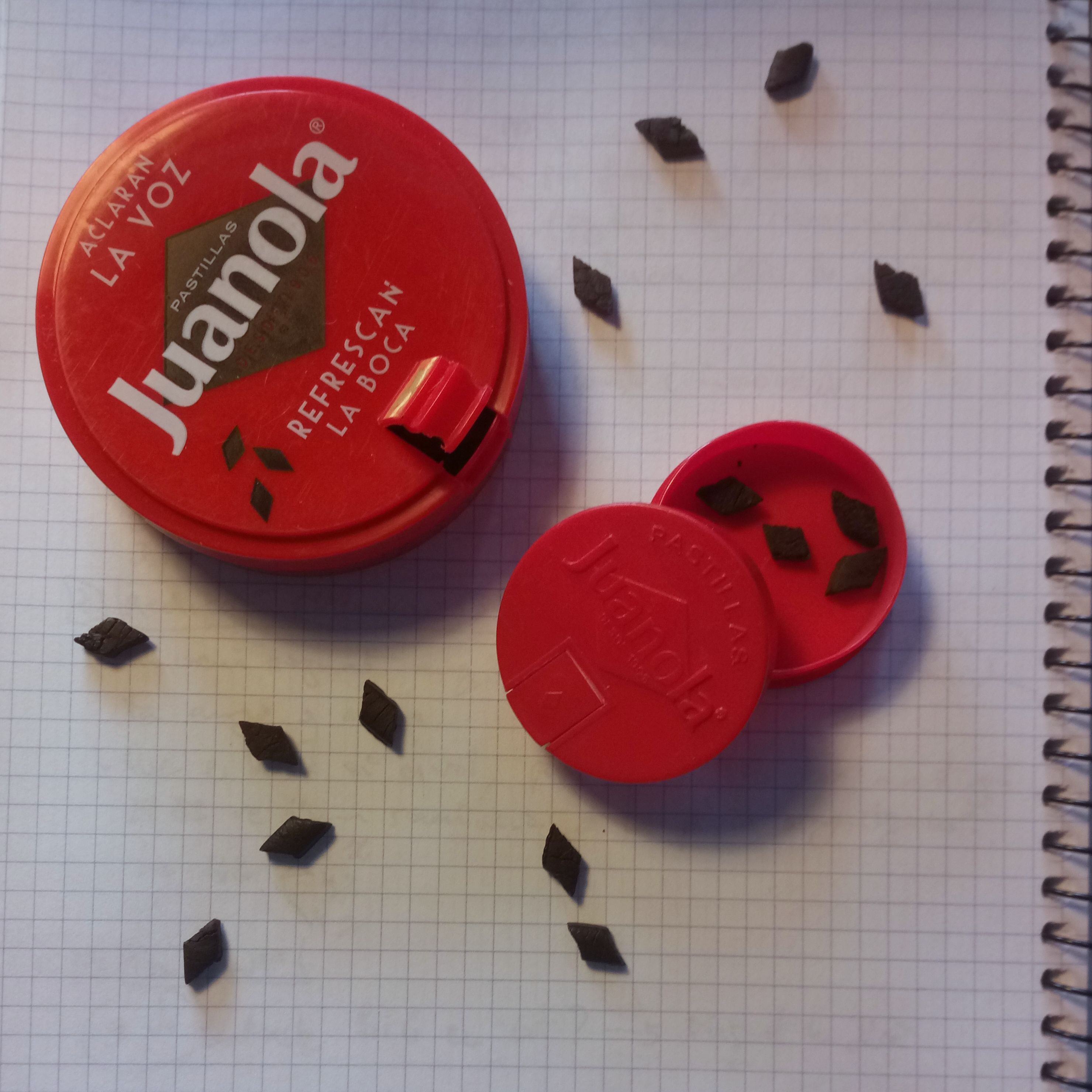 La tradicional caja de pastillas Juanola | Wikipedia