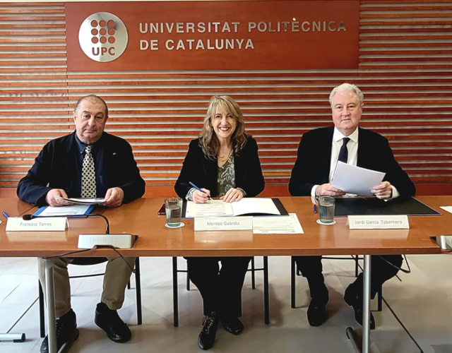 Francesc Torres (UPC), Montserrat Guàrdia (UPC) y Jordi Garcia Tabernero (Naturgy) | Cedida